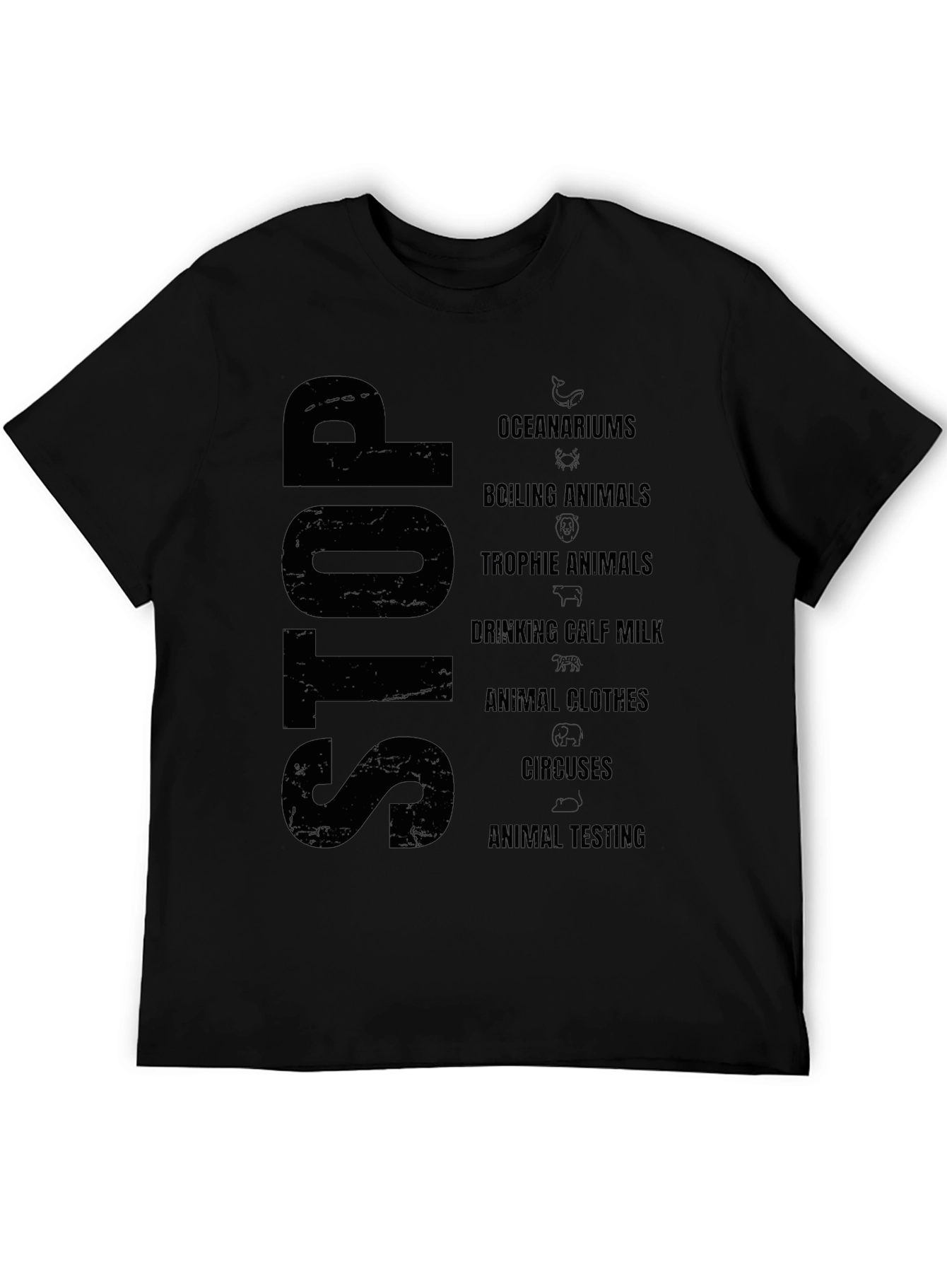 Animal Rights Graphic Tee - Stop Animal Cruelty
