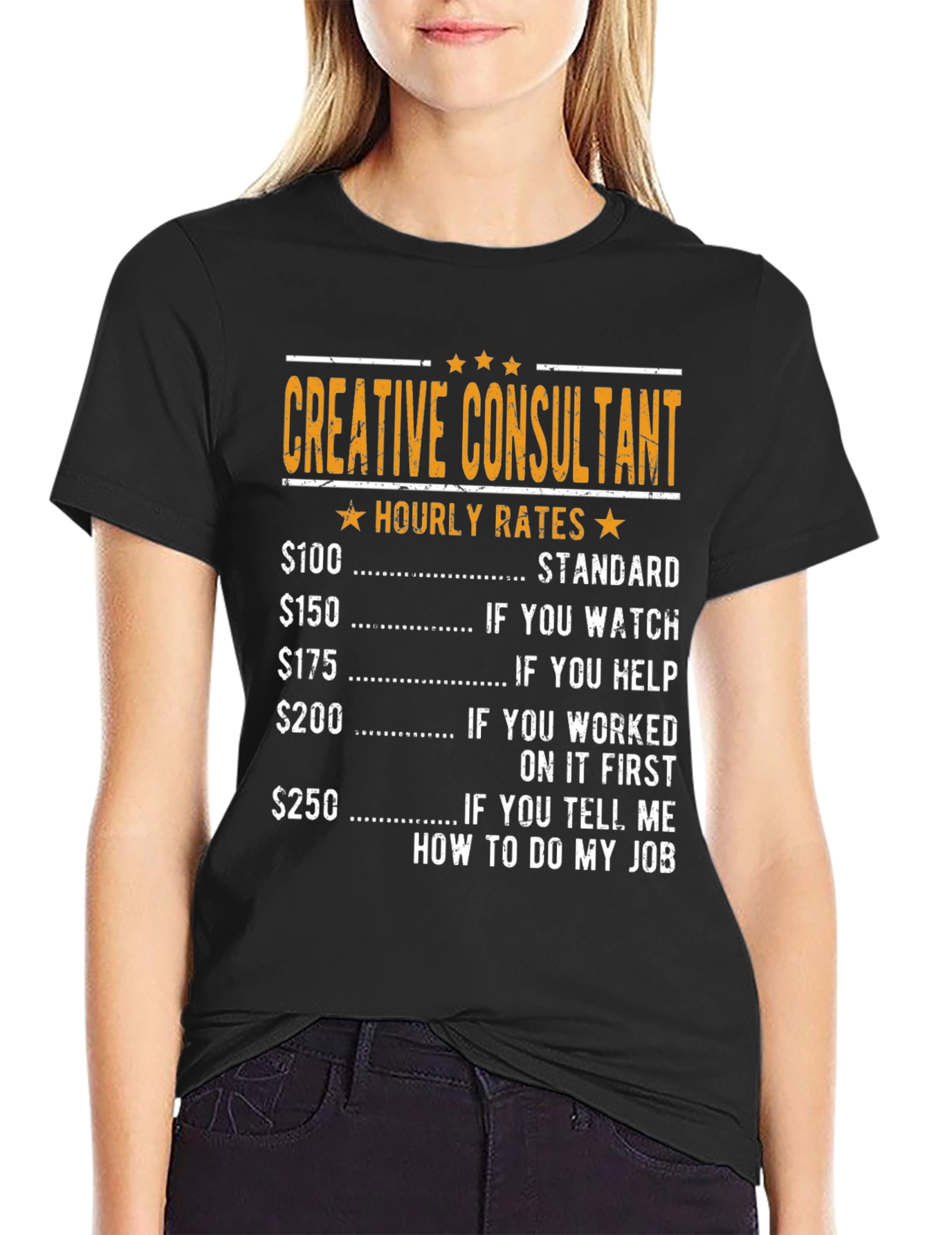 Creative Consultant Hourly Rates Graphic T-Shirt