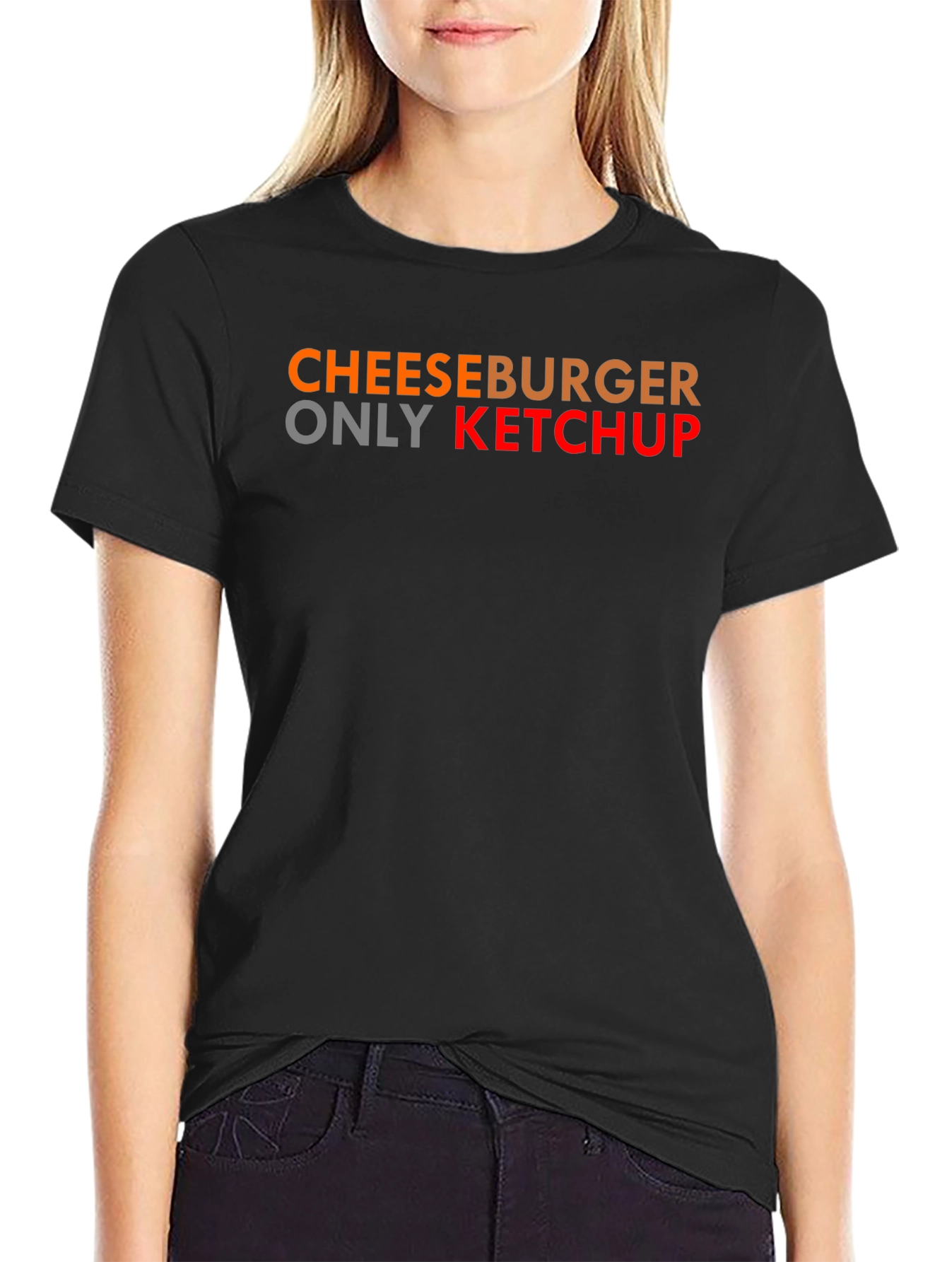 Cheeseburger Only Ketchup T-Shirt