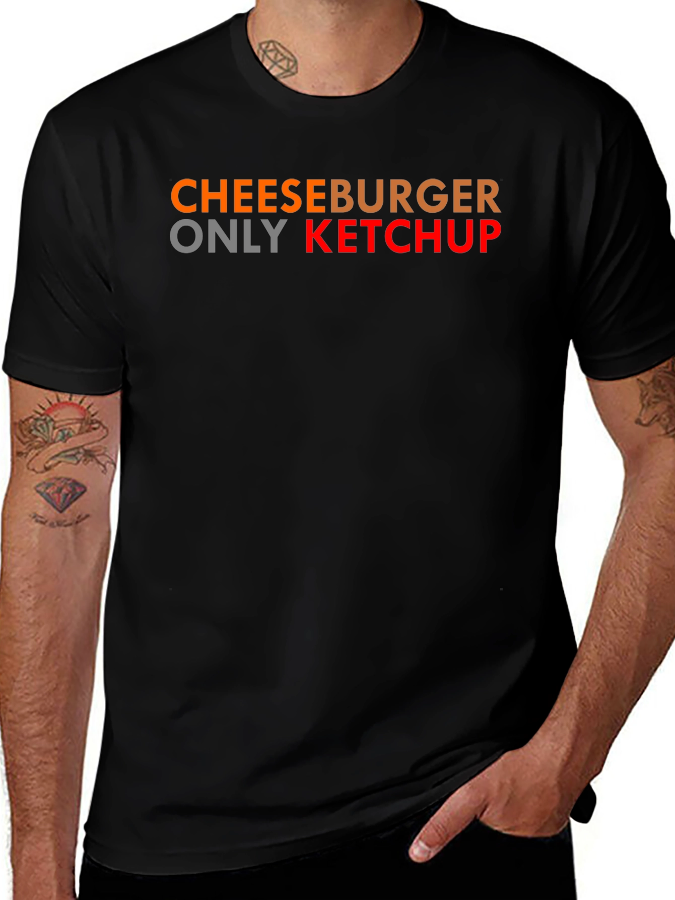 Cheeseburger Only Ketchup T-Shirt