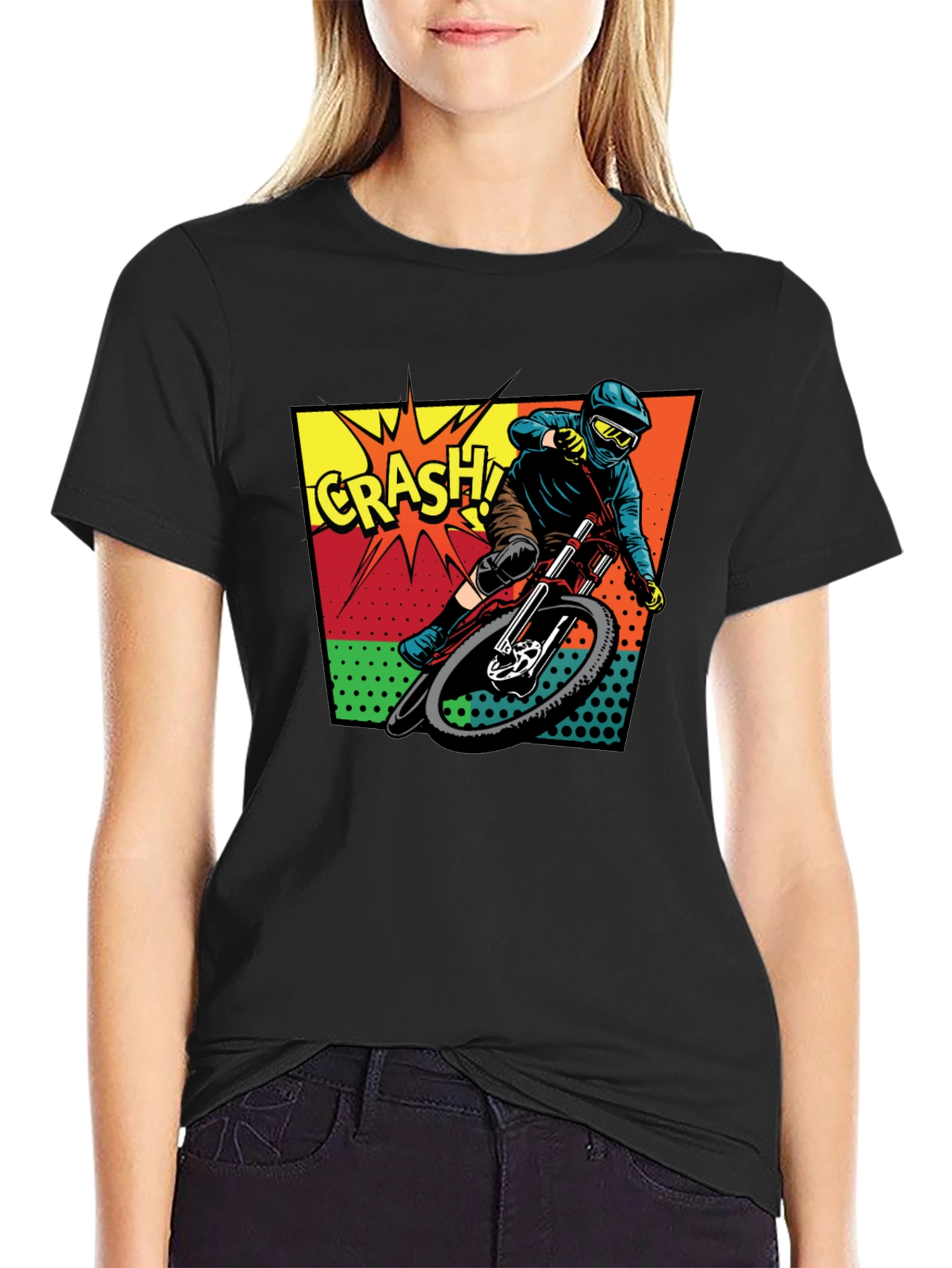 Mountain Bike Crash Graphic Tee - Ride On!