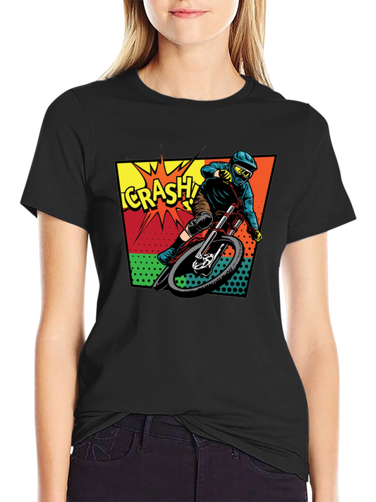 Mountain Bike Crash Graphic Tee - Ride On!