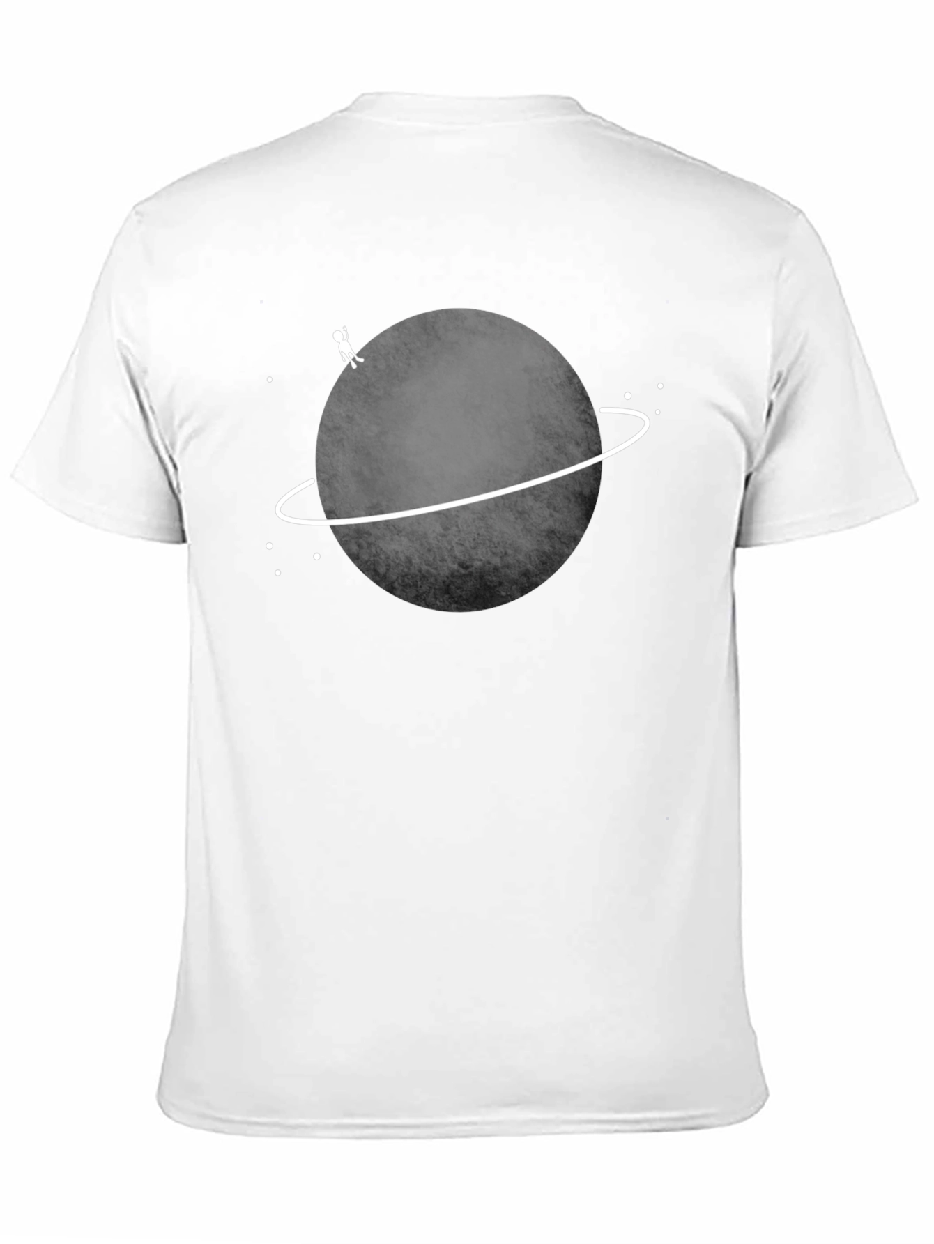 Planet Explorer Graphic Tee - Black Cotton T-Shirt