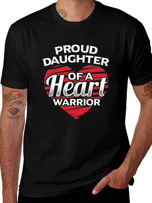 Proud Daughter of a Heart Warrior Graphic T-Shirt