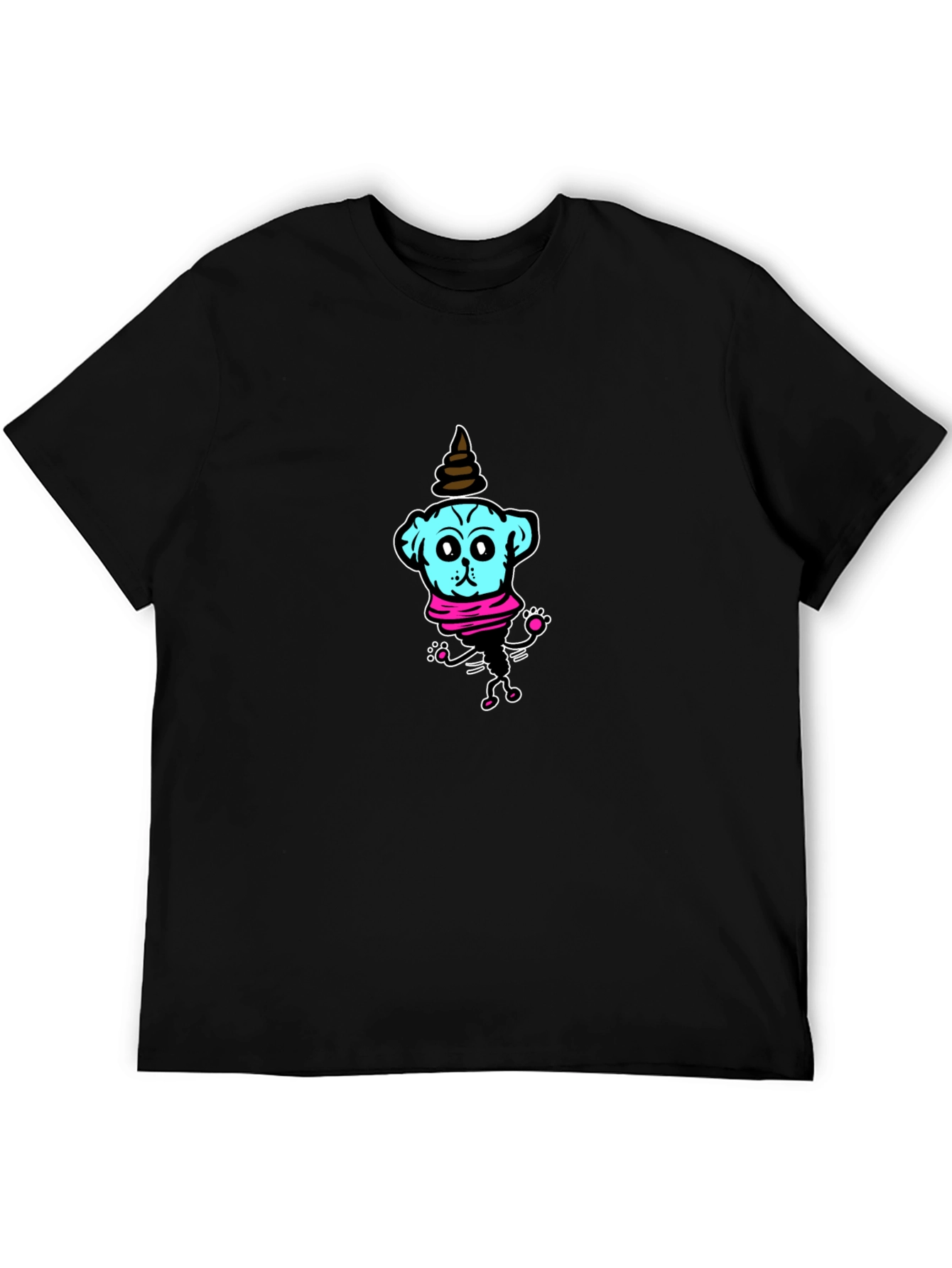 Funny Blue Dog T-Shirt – Quirky Cartoon Graphic Tee