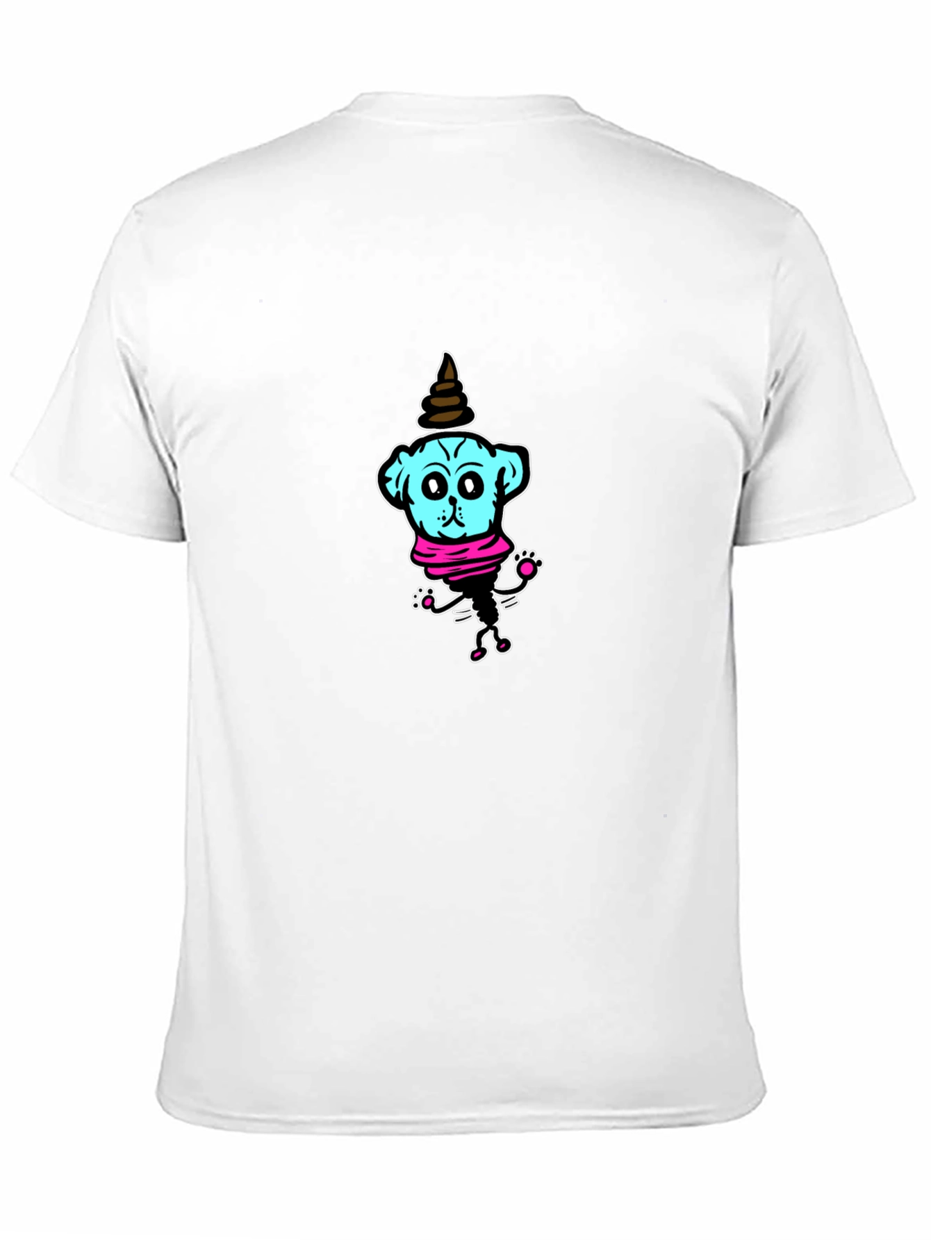 Funny Blue Dog T-Shirt – Quirky Cartoon Graphic Tee