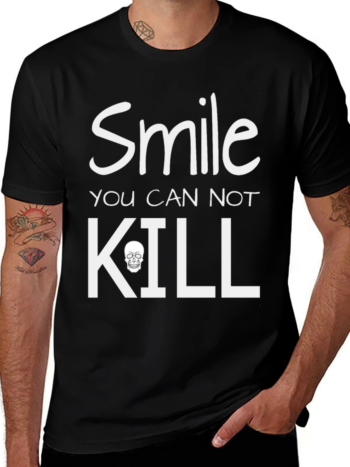 Smile You Can Not Kill Graphic T-Shirt