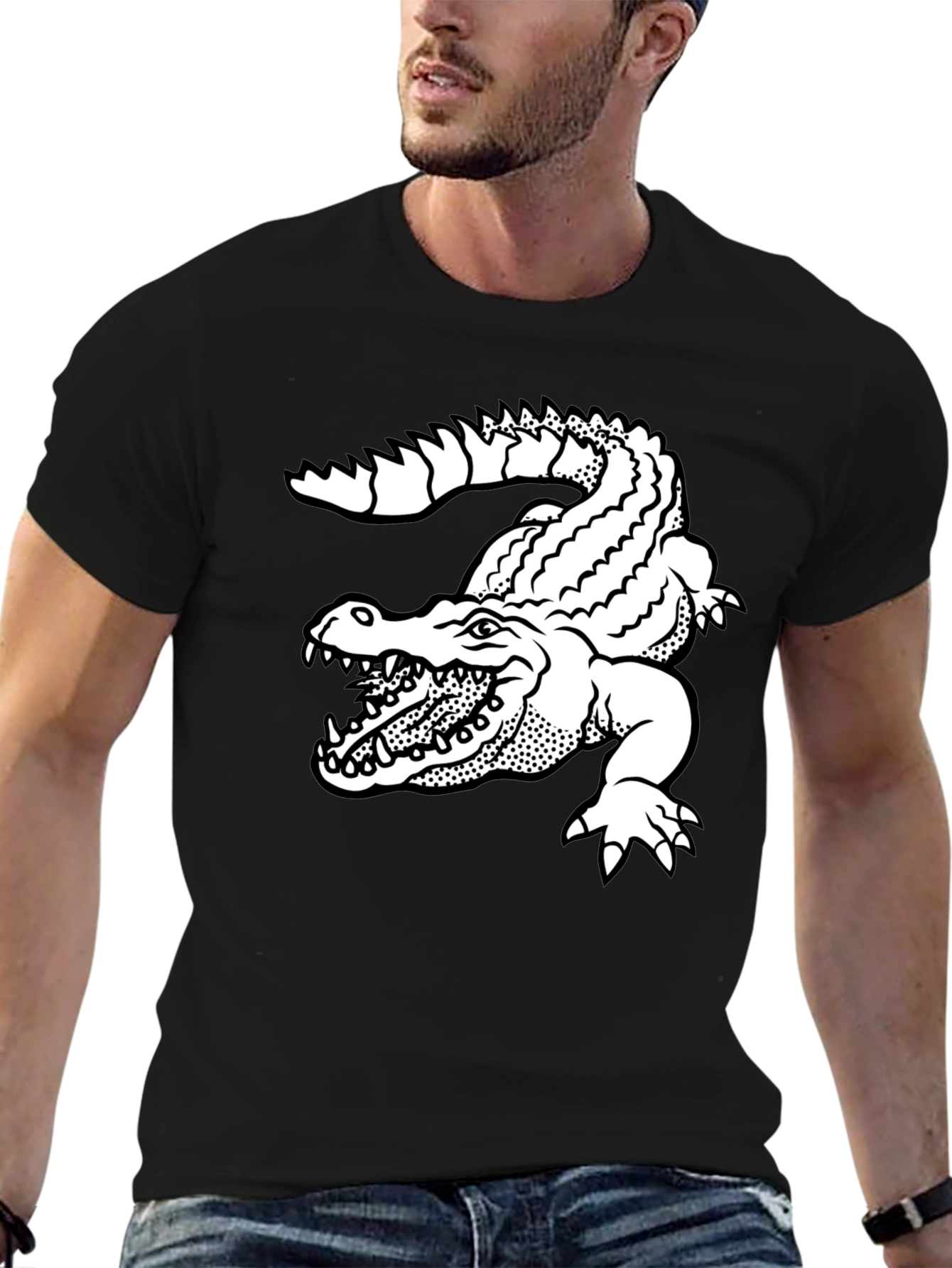 Gator Graphic Black T-Shirt