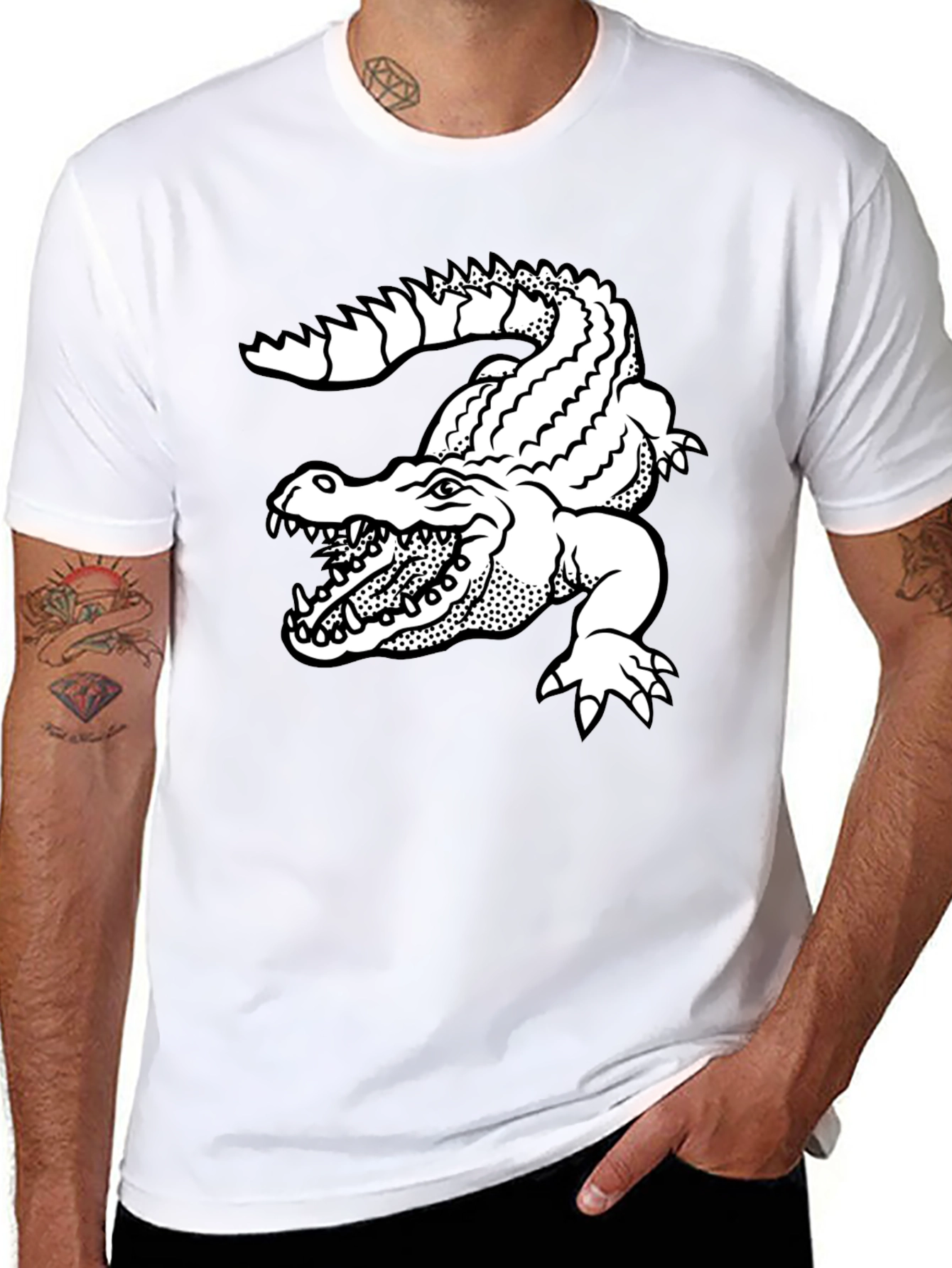 Gator Graphic Black T-Shirt