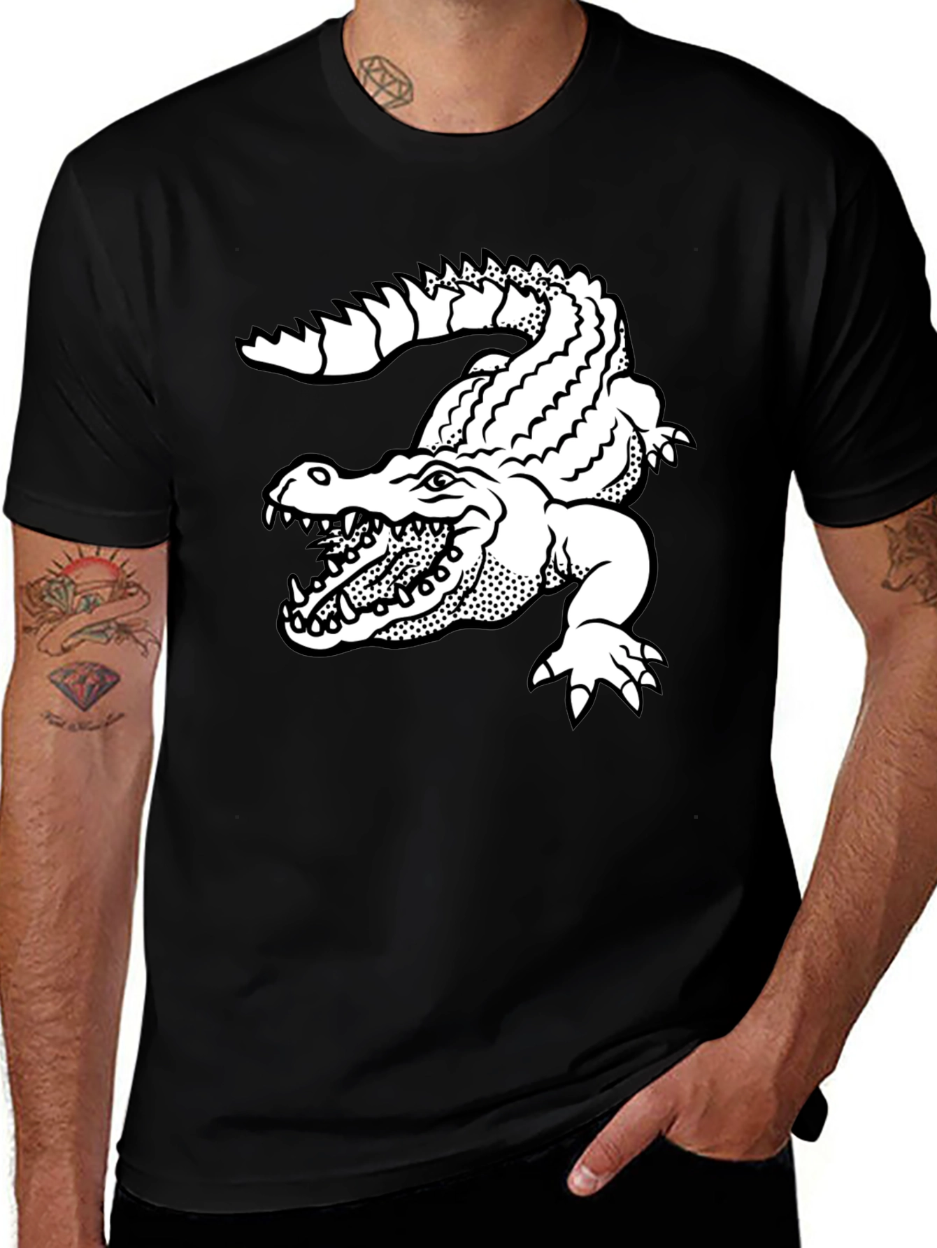 Gator Graphic Black T-Shirt