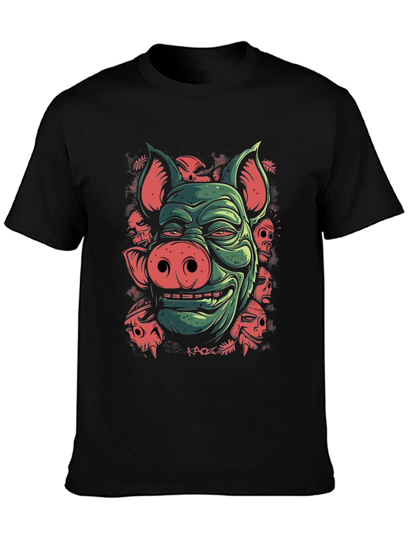 Pig Demon Graphic Tee - Dark Humor T-Shirt