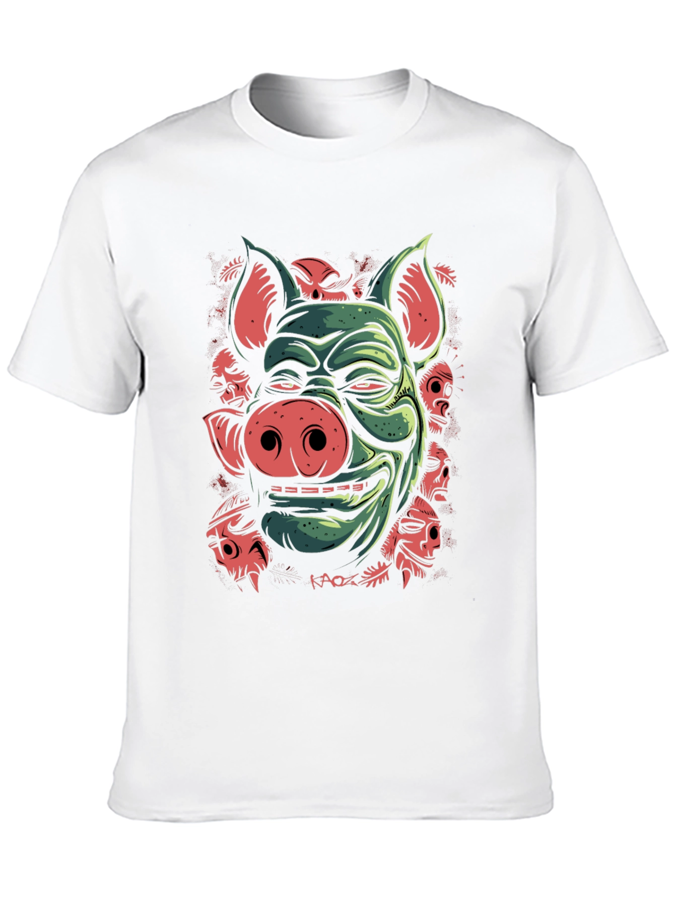 Pig Demon Graphic Tee - Dark Humor T-Shirt