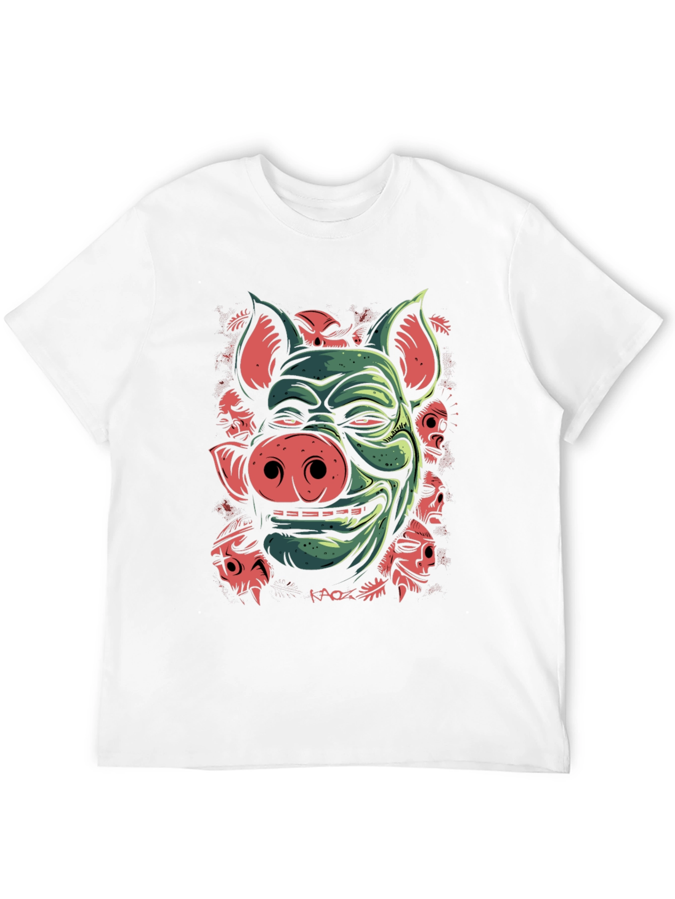 Pig Demon Graphic Tee - Dark Humor T-Shirt