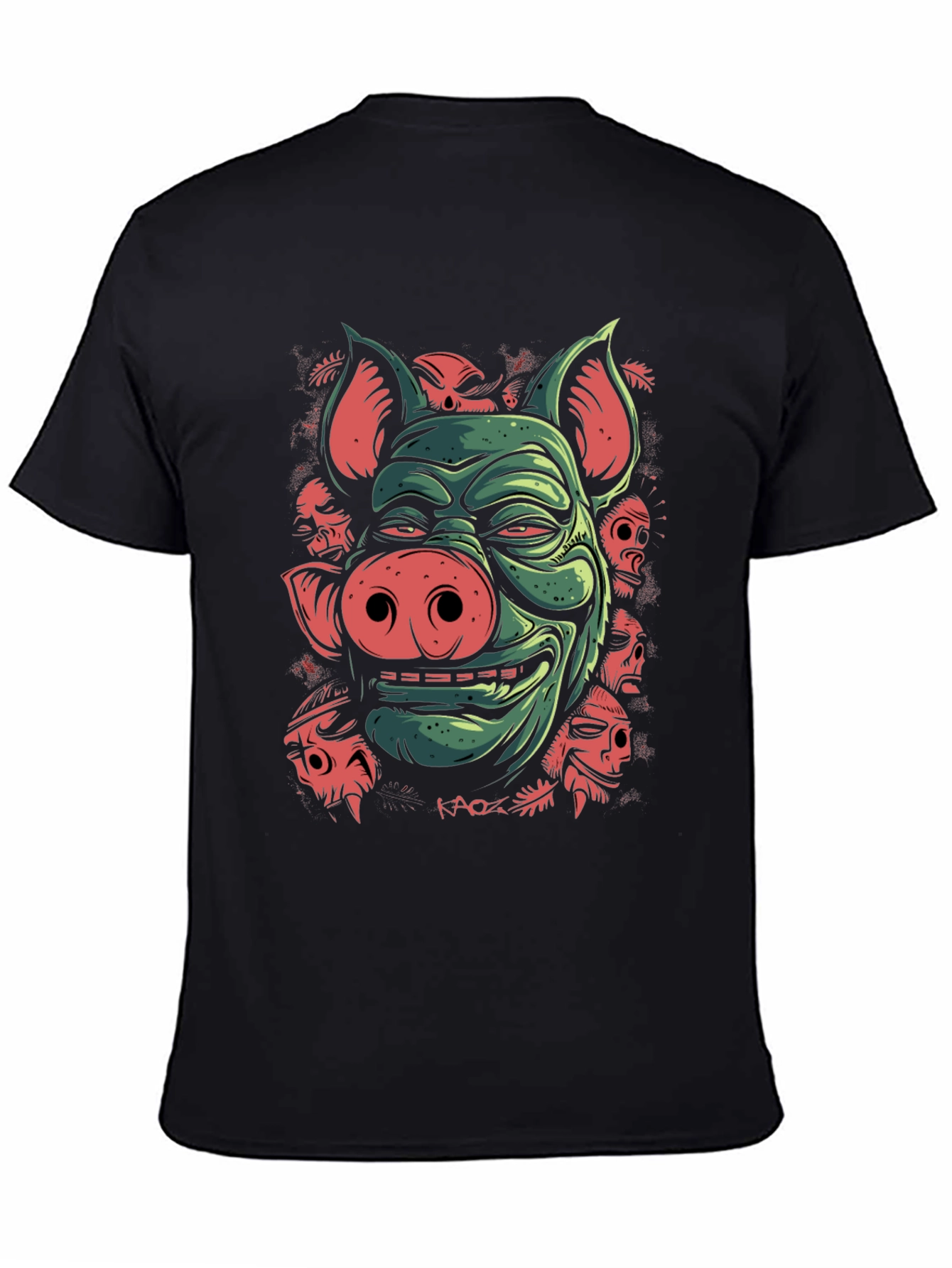 Pig Demon Graphic Tee - Dark Humor T-Shirt