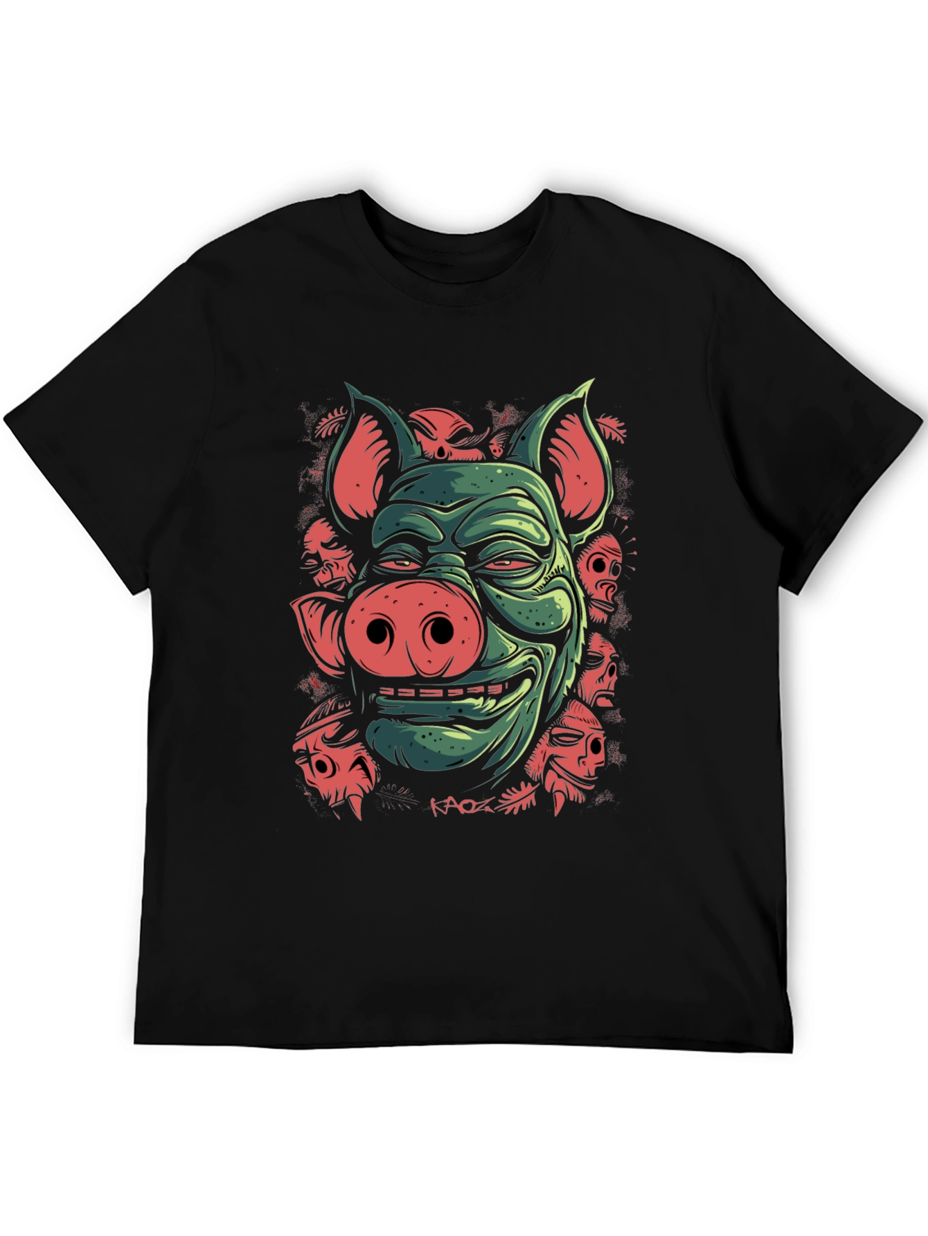 Pig Demon Graphic Tee - Dark Humor T-Shirt