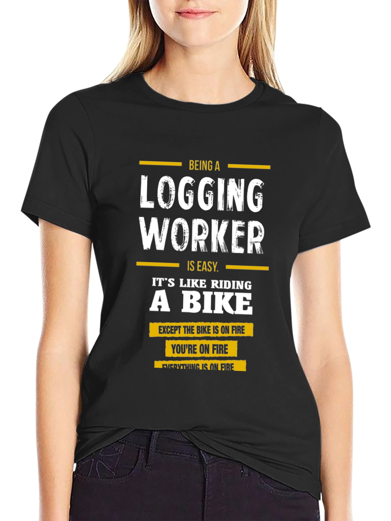Logging Worker T-Shirt - Funny Gift