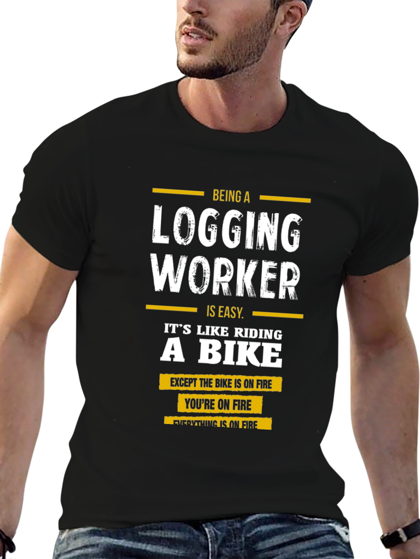 Logging Worker T-Shirt - Funny Gift