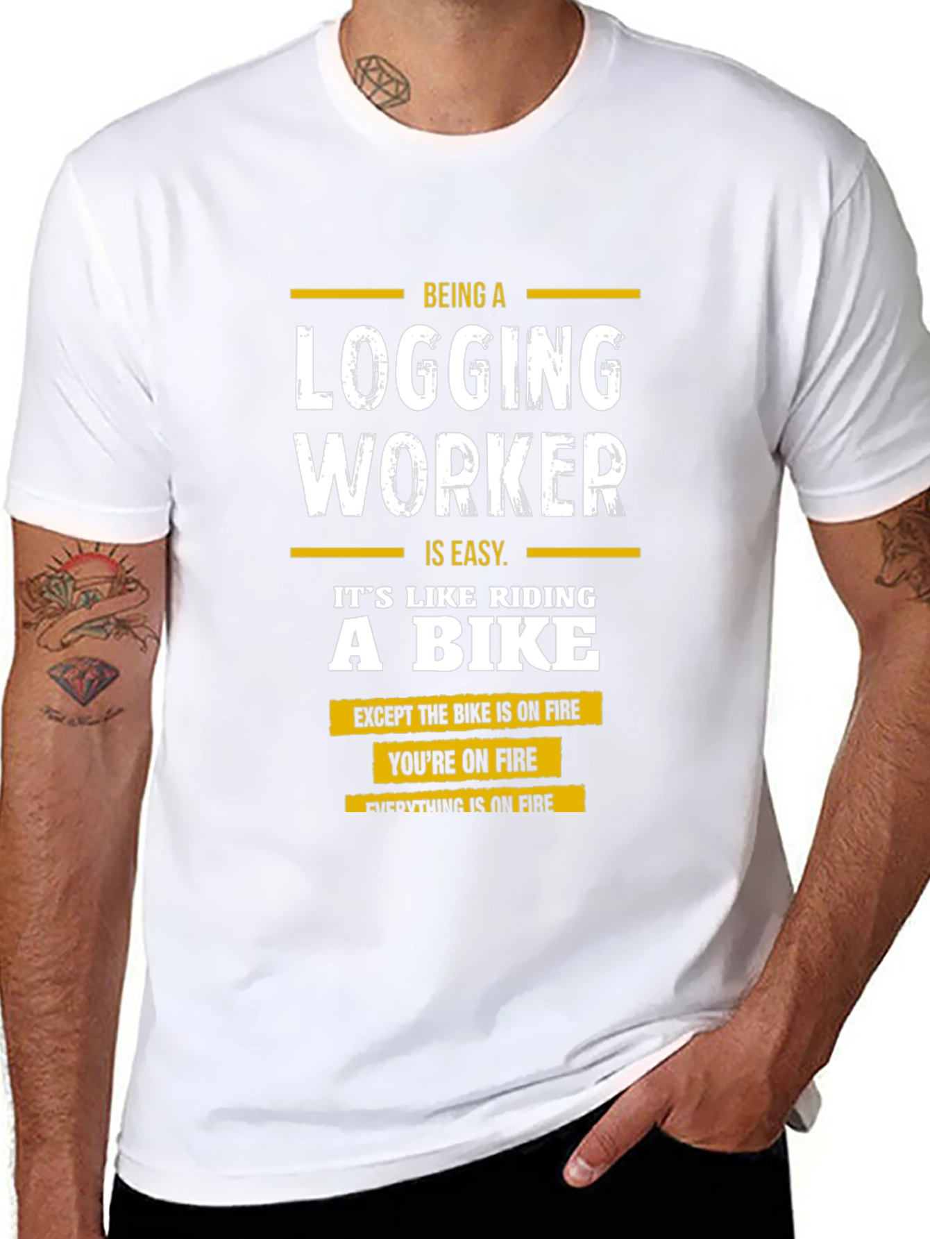 Logging Worker T-Shirt - Funny Gift