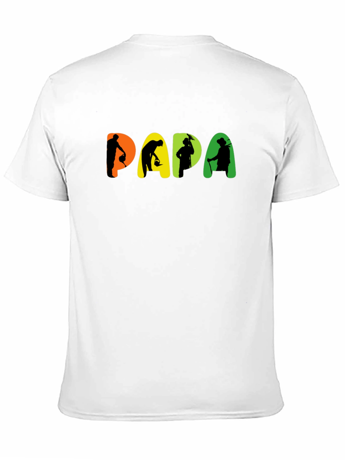 Papa Gardener Graphic Black T-Shirt