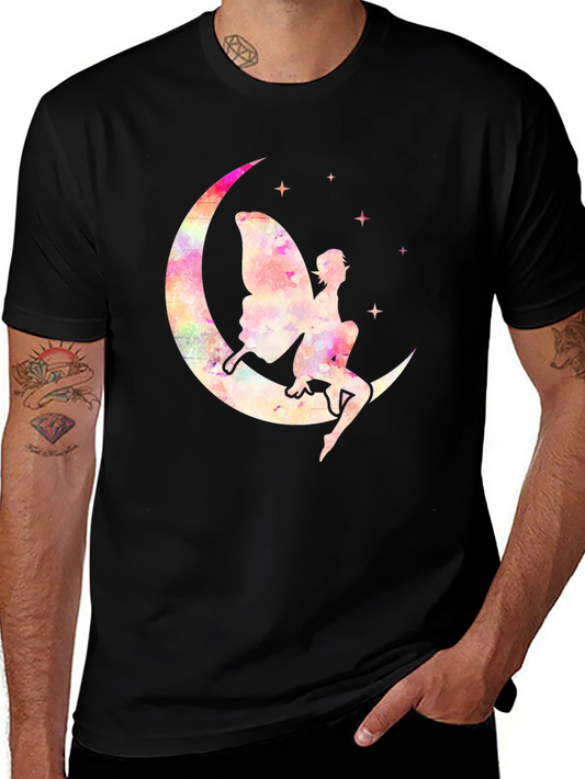 Fairy Moon Watercolor Graphic Tee