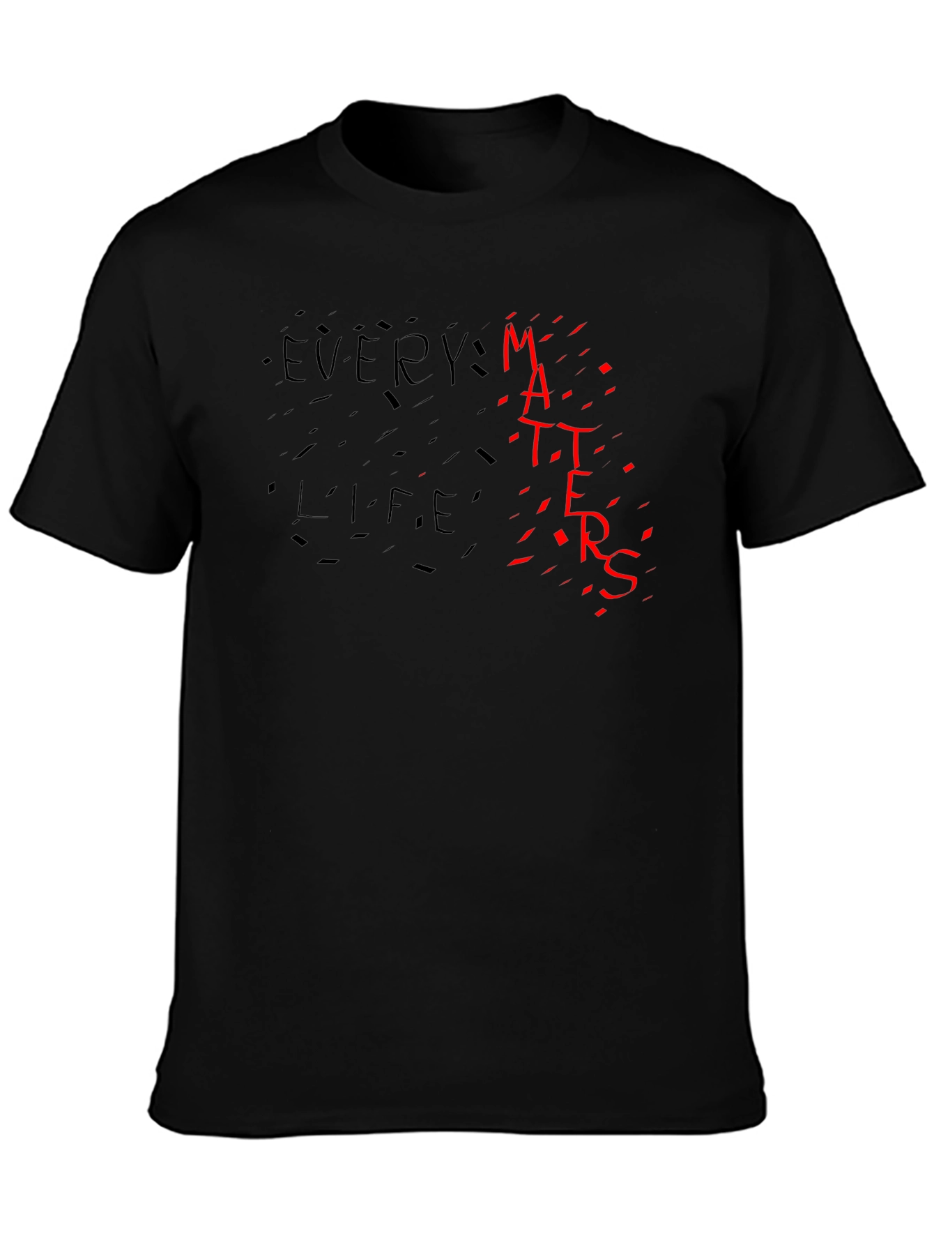 Every Life Matters Graphic Tee - Black