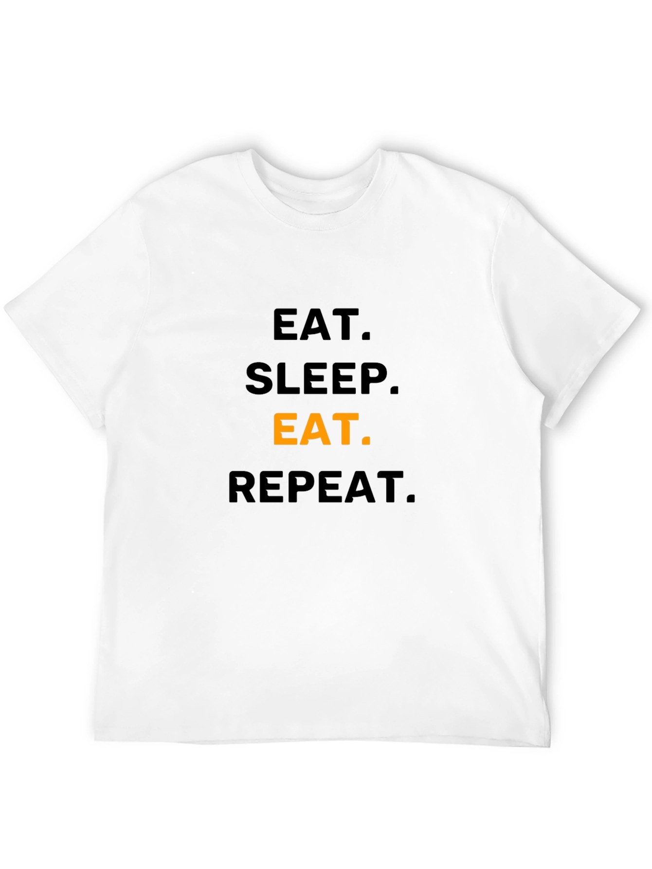 Eat Sleep Eat Repeat T-Shirt - Funny Foodie Tee