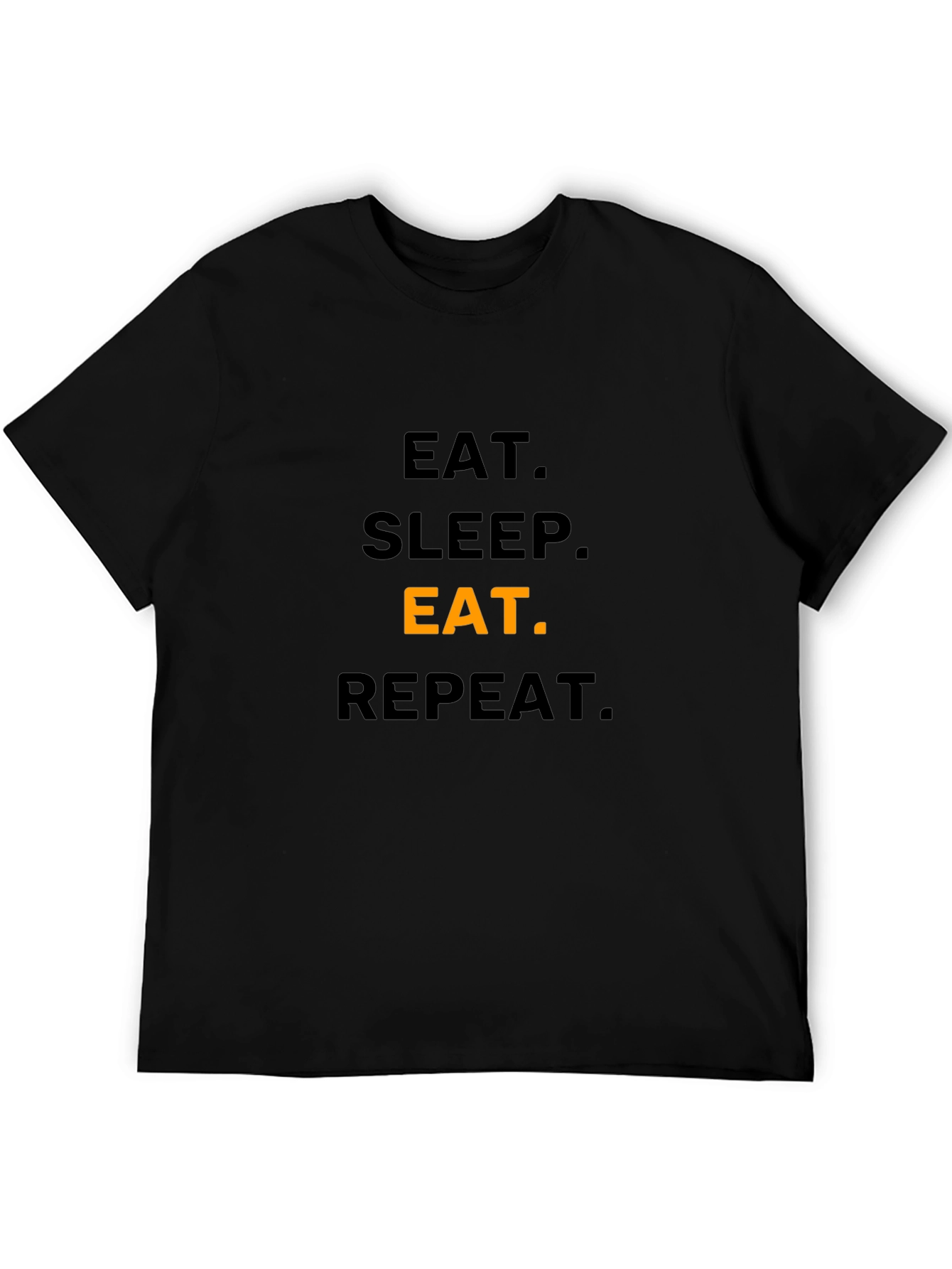Eat Sleep Eat Repeat T-Shirt - Funny Foodie Tee