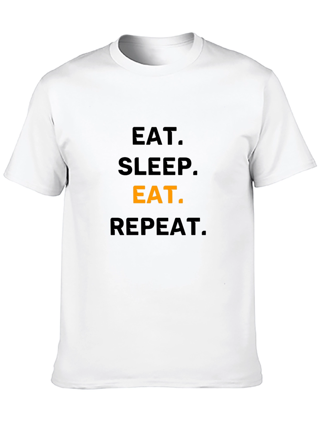 Eat Sleep Eat Repeat T-Shirt - Funny Foodie Tee