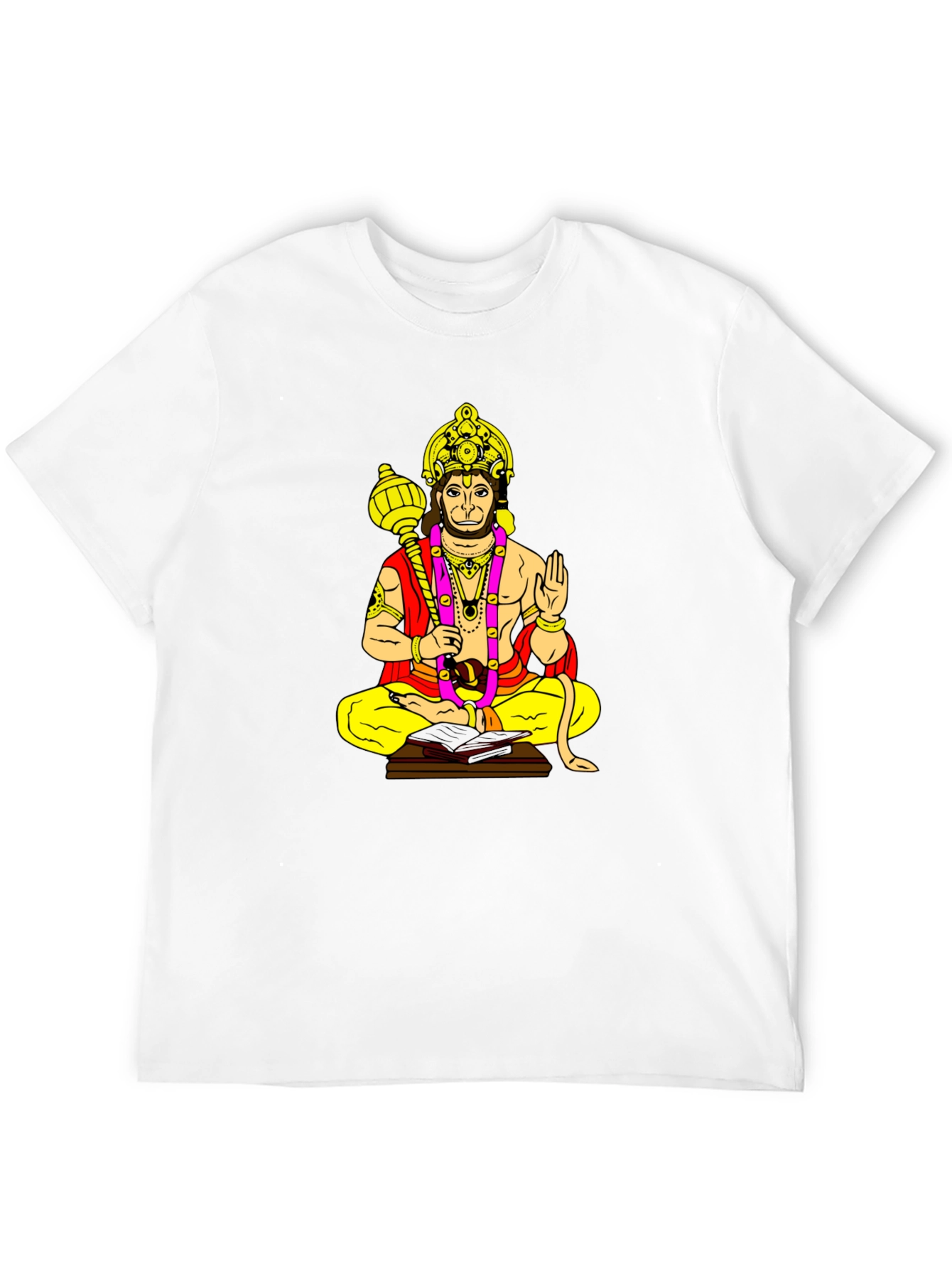 Hanuman Graphic Print Black T-Shirt