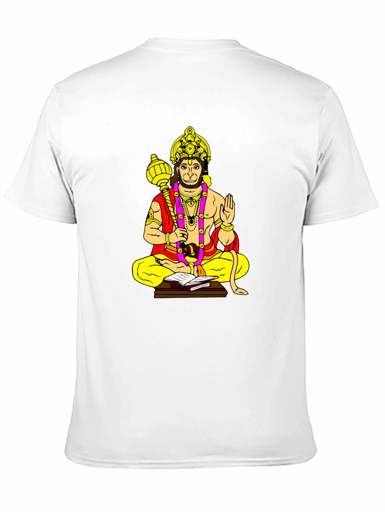 Hanuman Graphic Print Black T-Shirt