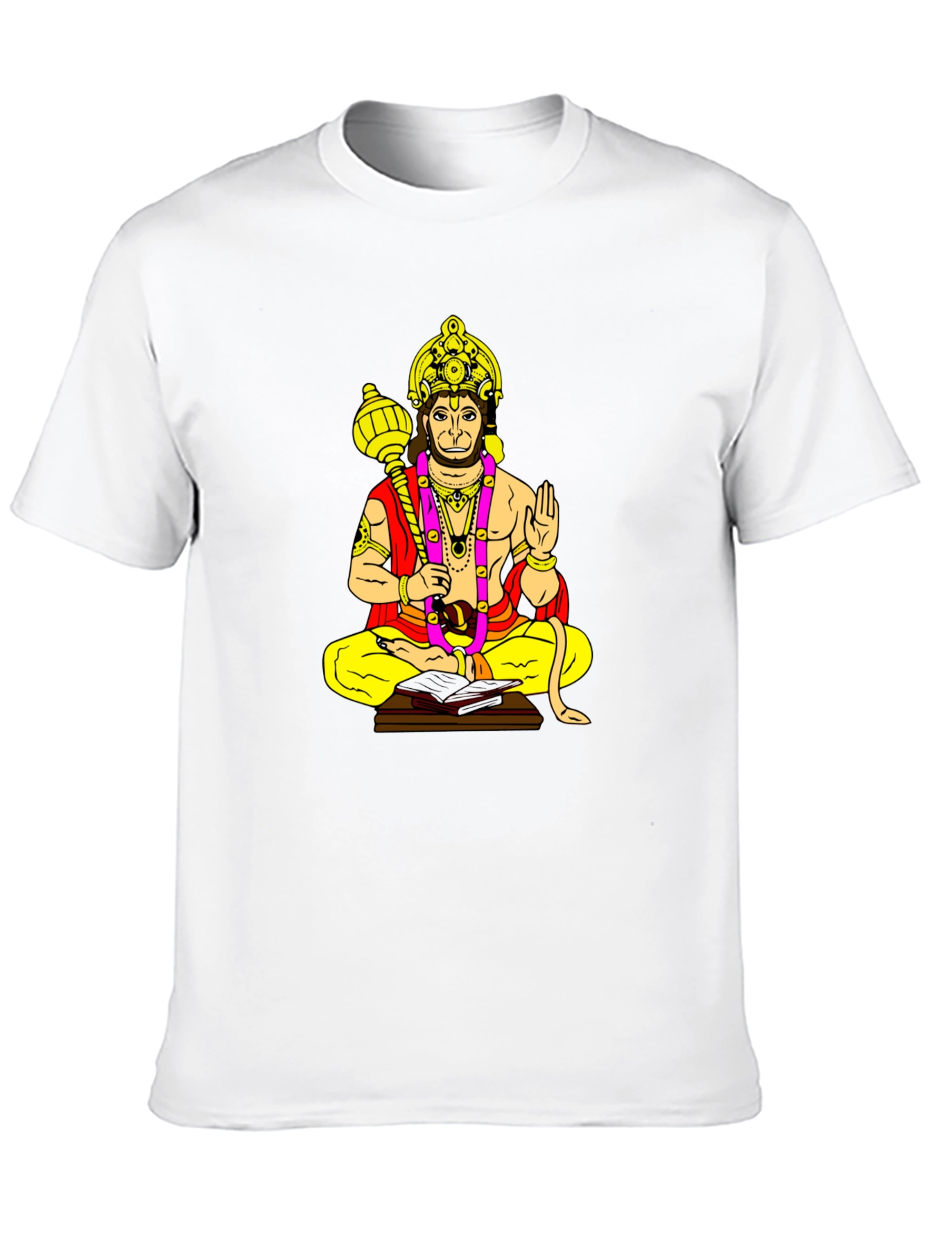 Hanuman Graphic Print Black T-Shirt