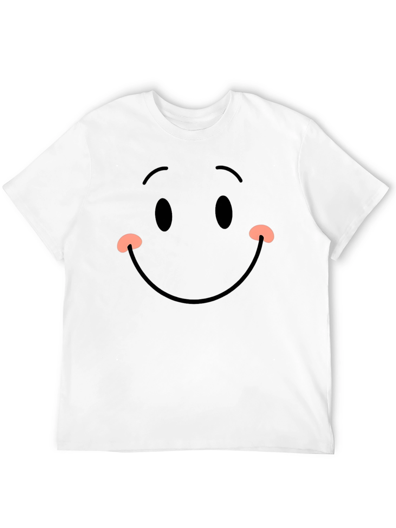 Smiley Face Black T-Shirt - Happy Graphic Tee