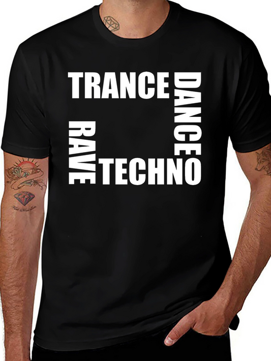 Trance Dance Techno Rave Graphic Tee