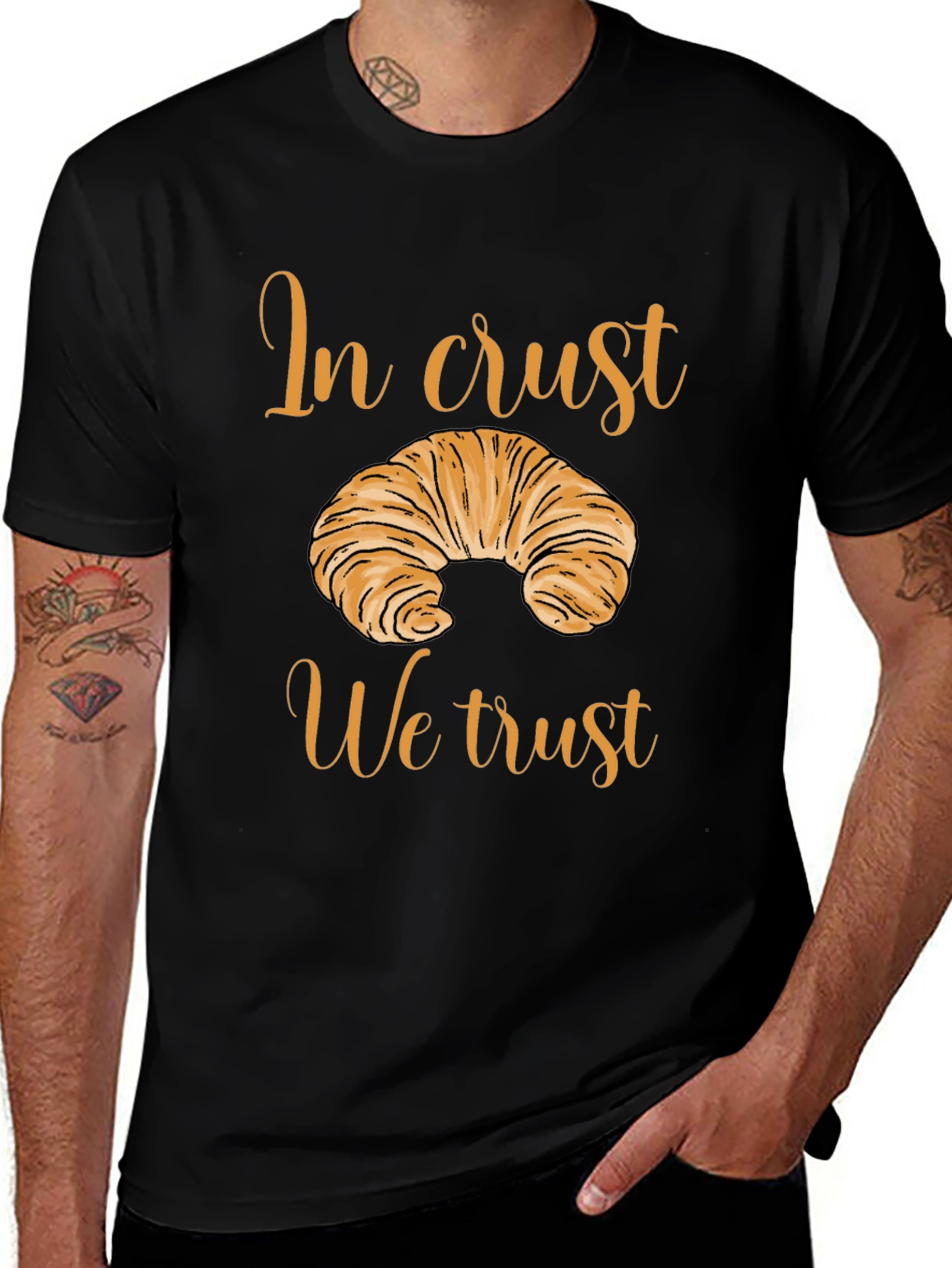 In Crust We Trust Graphic T-Shirt