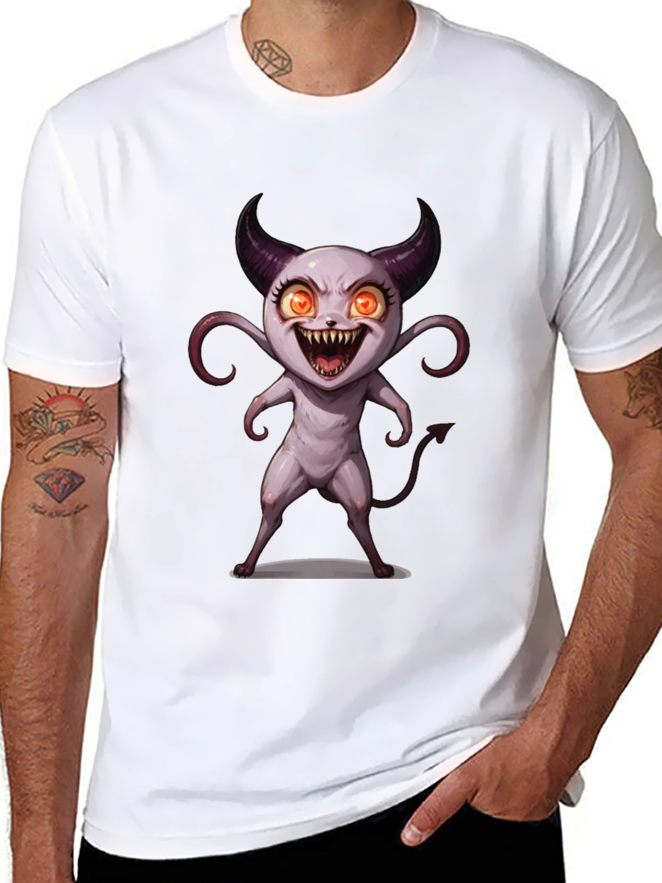 Monster Graphic T-Shirt - Cool Character Tee