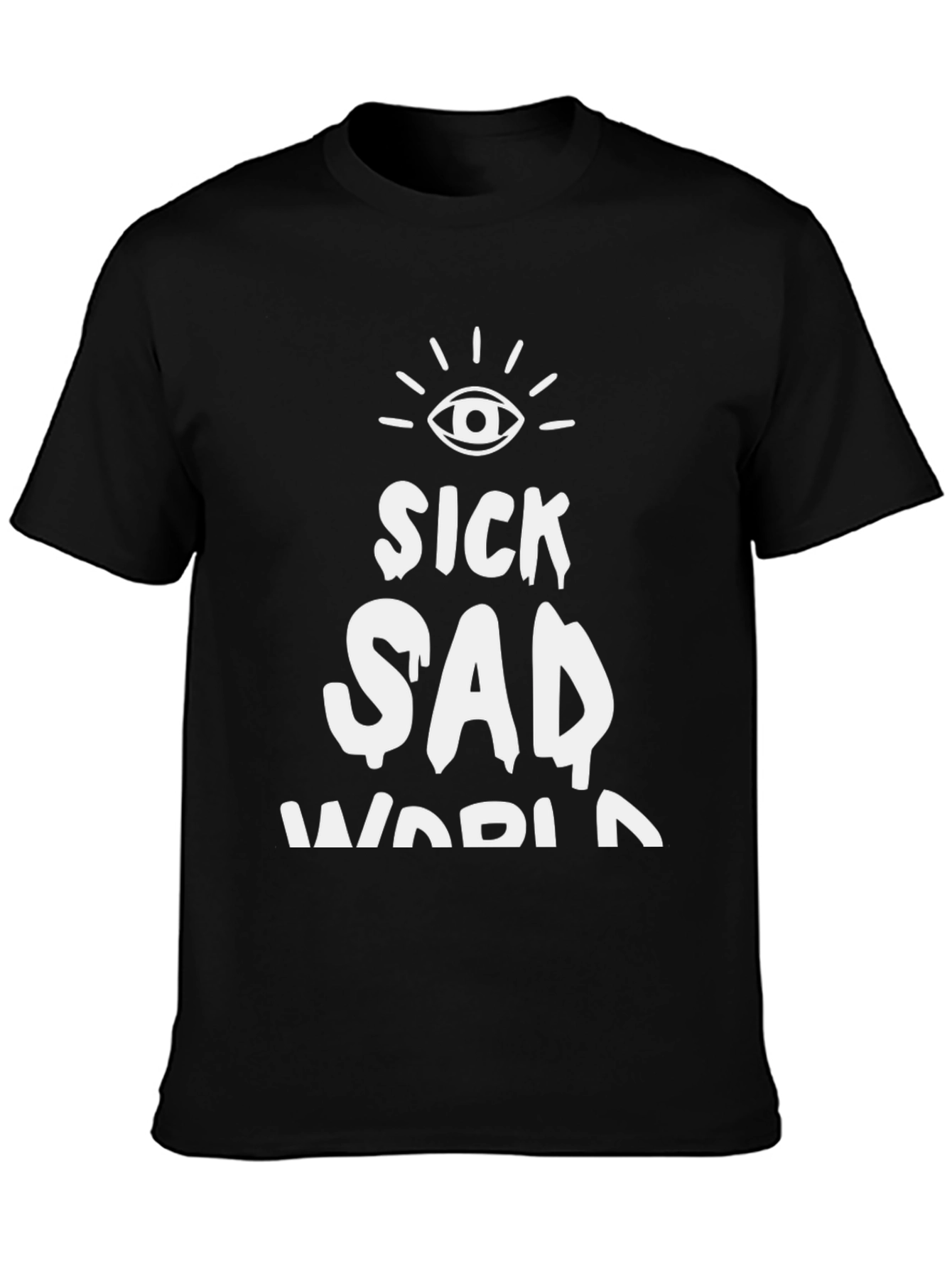 Sick Sad World Graphic Tee - Black
