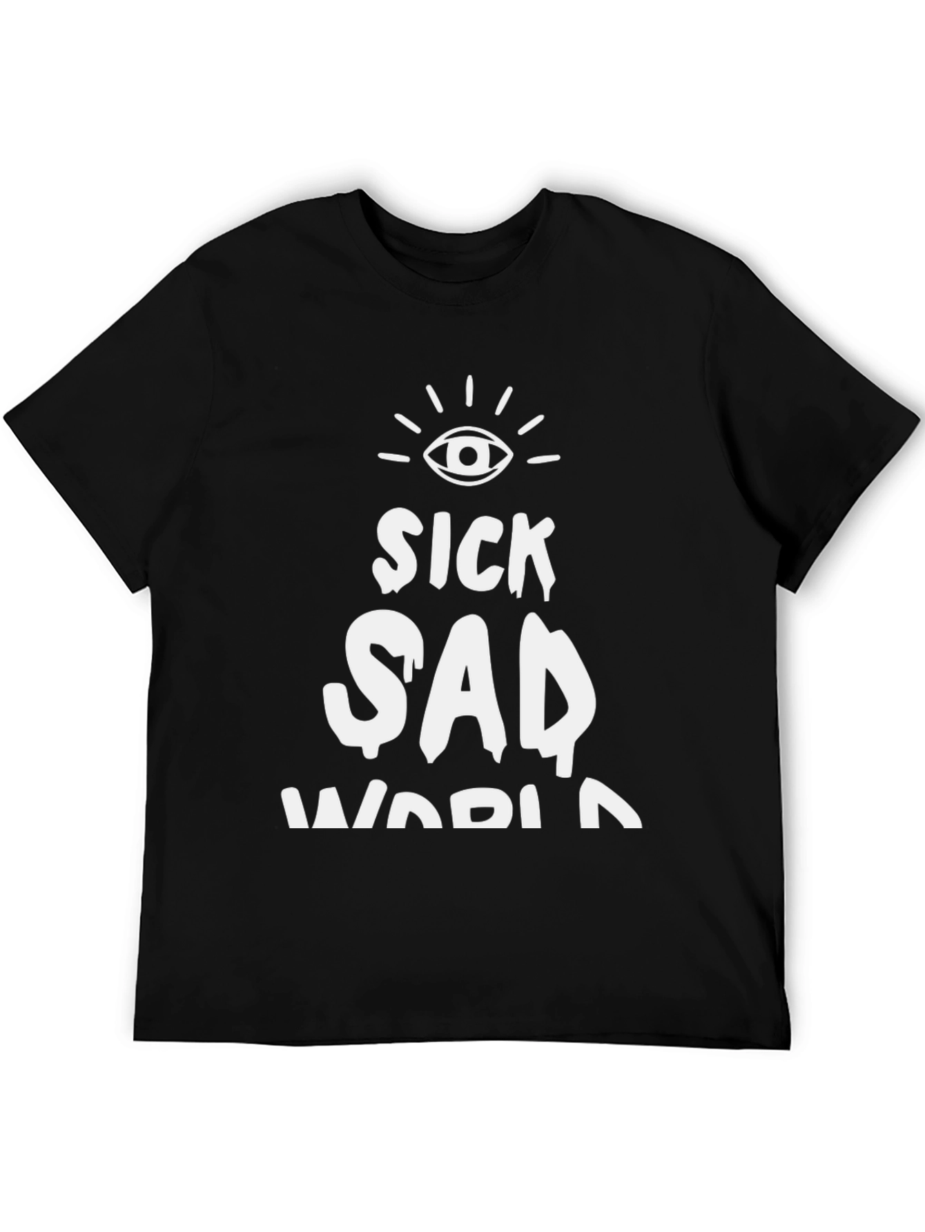 Sick Sad World Graphic Tee - Black