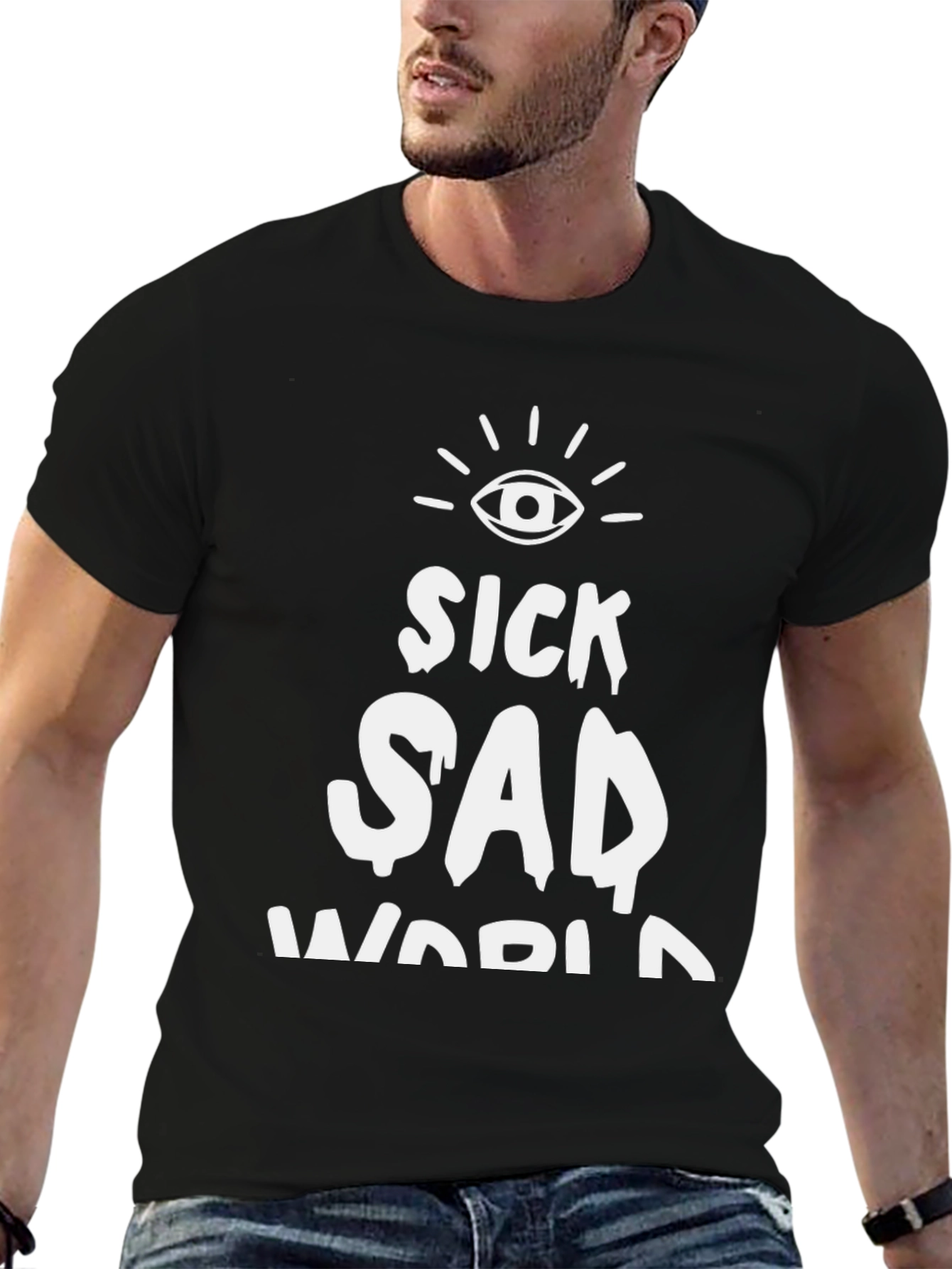 Sick Sad World Graphic Tee - Black