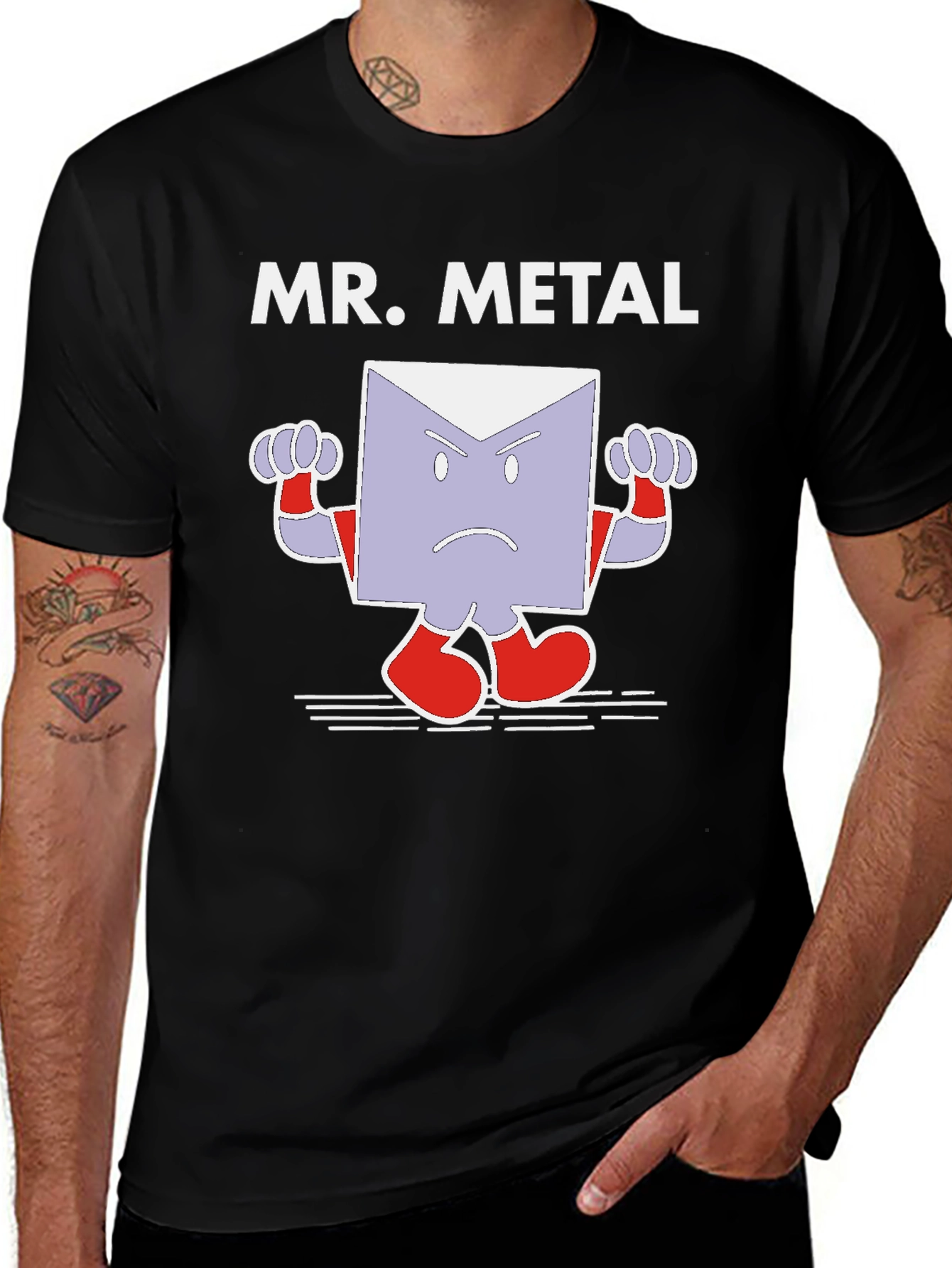 Mr. Metal Graphic T-Shirt - Black Cotton Tee