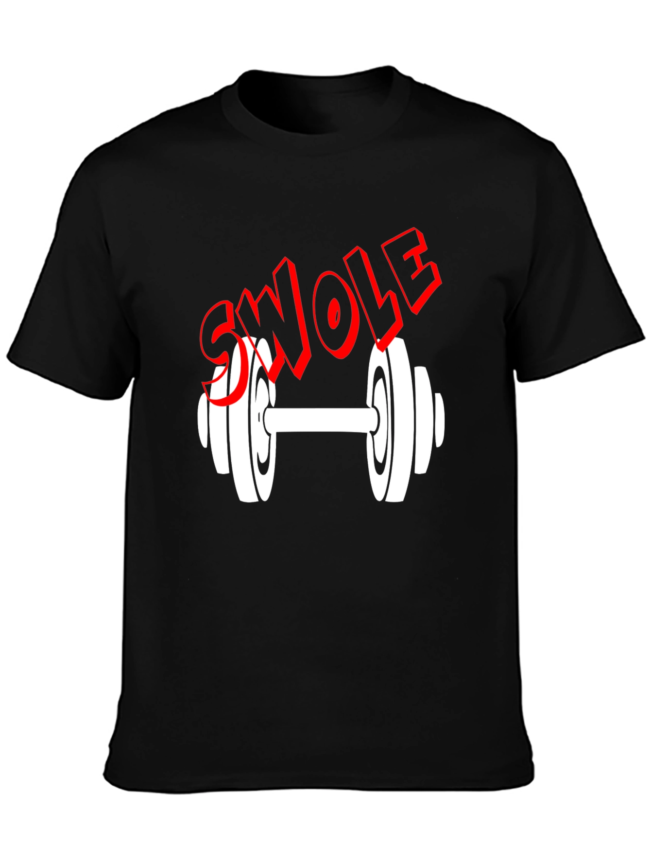 Swole Dumbbell Graphic Tee - Gym & Fitness