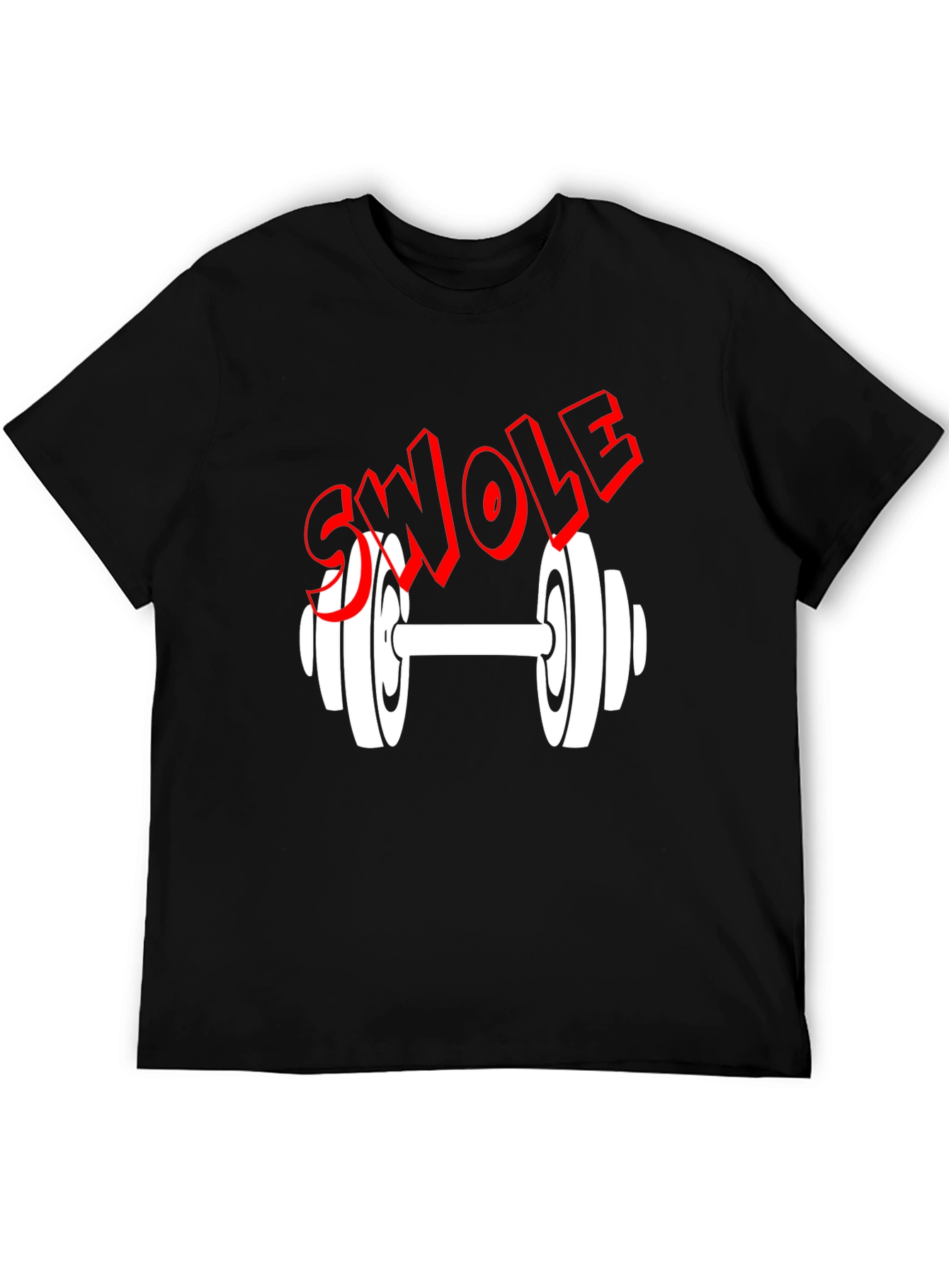 Swole Dumbbell Graphic Tee - Gym & Fitness