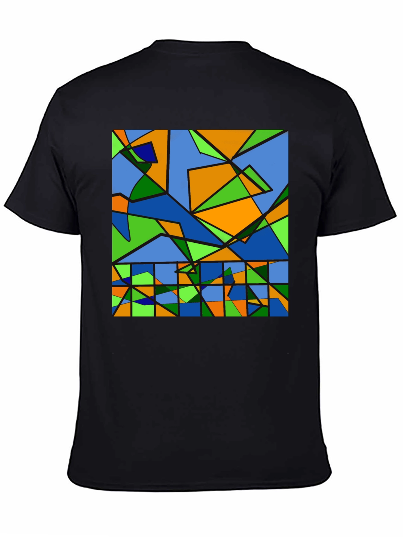 Abstract Geometric Graphic Tee - Modern Art Shirt