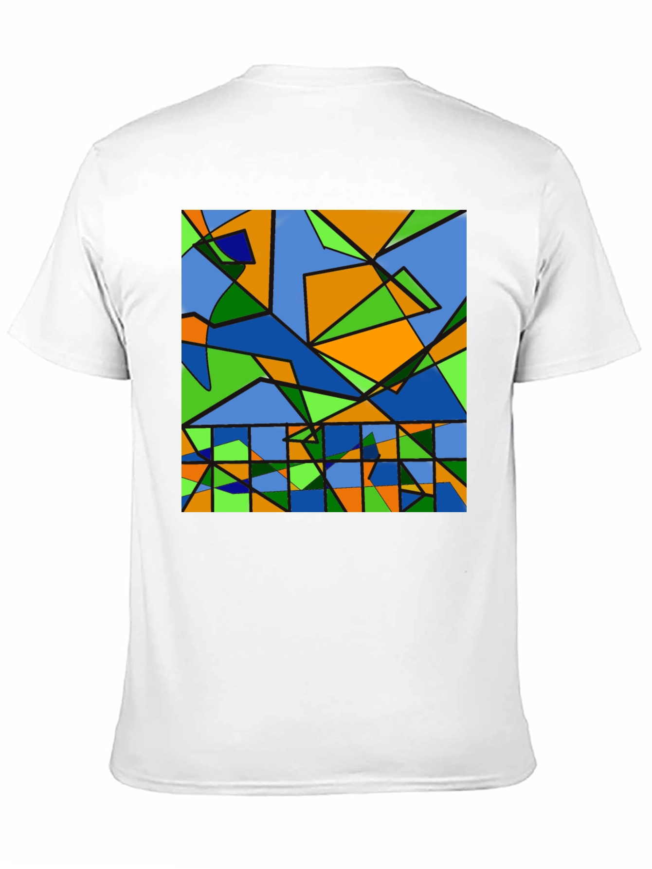 Abstract Geometric Graphic Tee - Modern Art Shirt