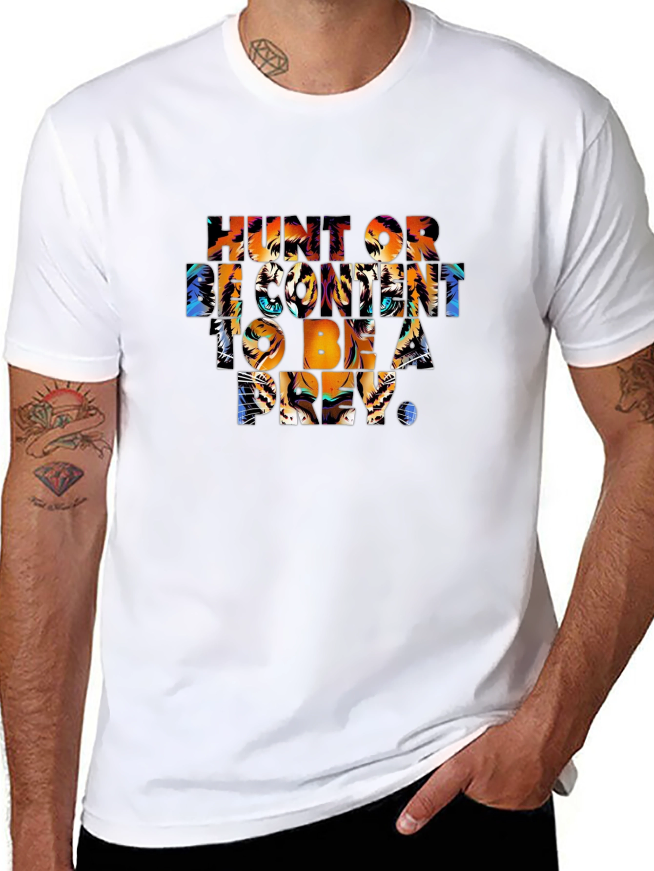 Hunter or Prey Graphic Tee - Black