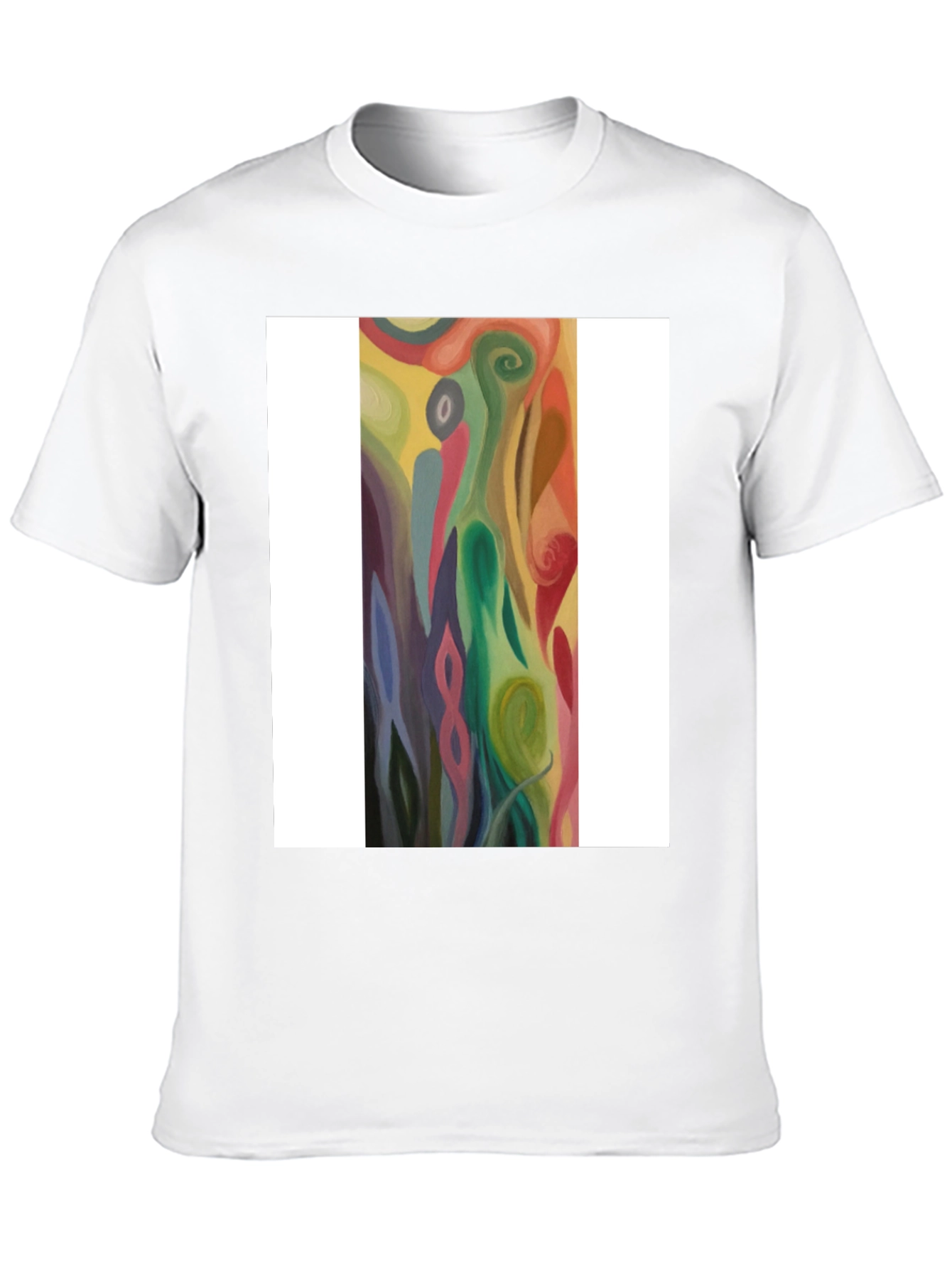Abstract Swirl Art Graphic Tee - Black Unisex T-Shirt