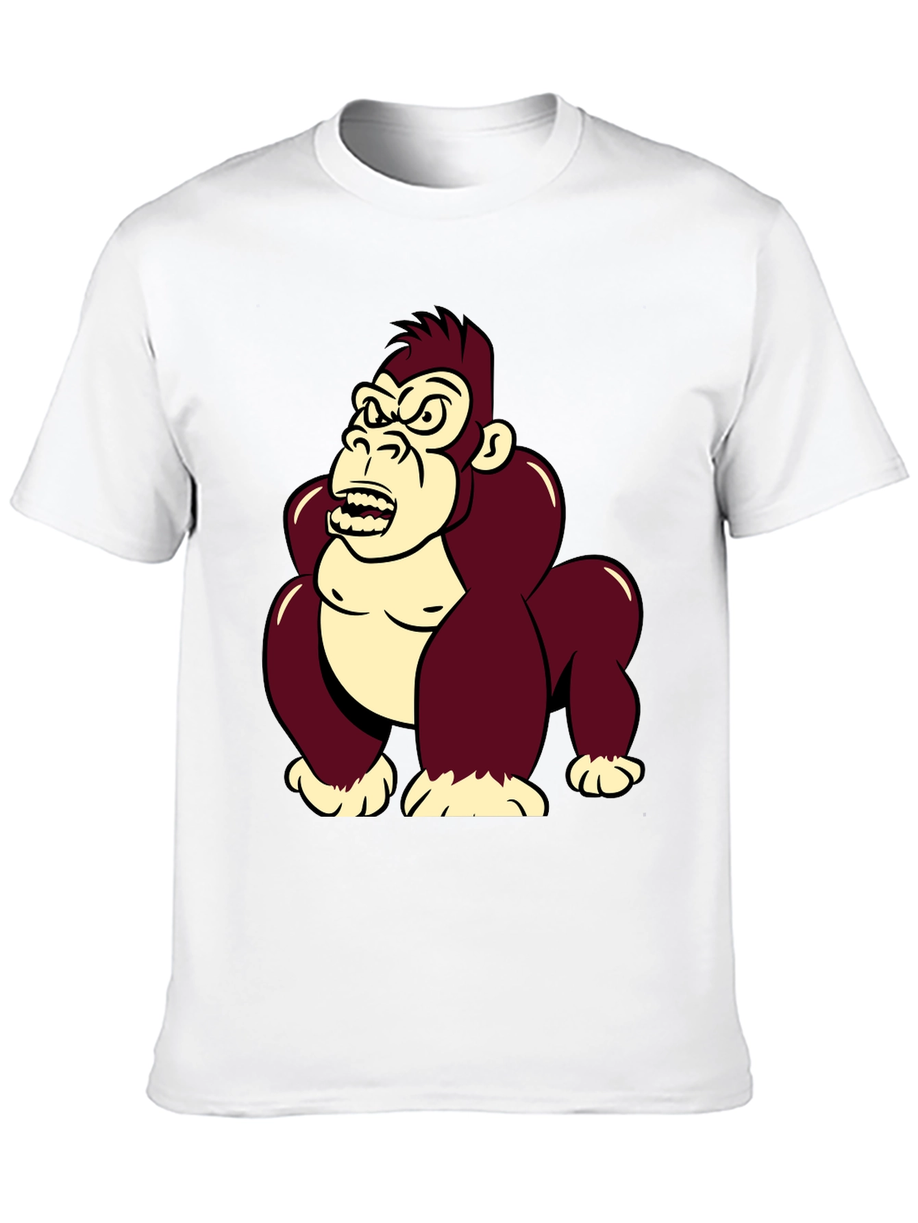 Angry Gorilla Graphic T-Shirt - Cool Cartoon Design