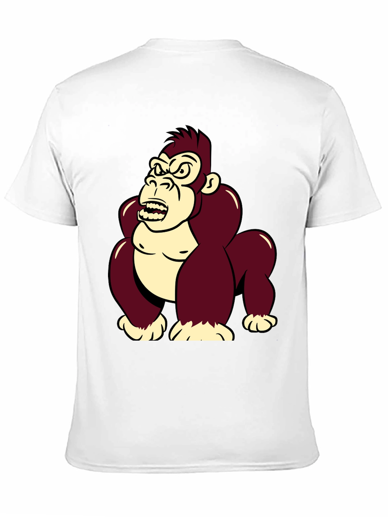 Angry Gorilla Graphic T-Shirt - Cool Cartoon Design