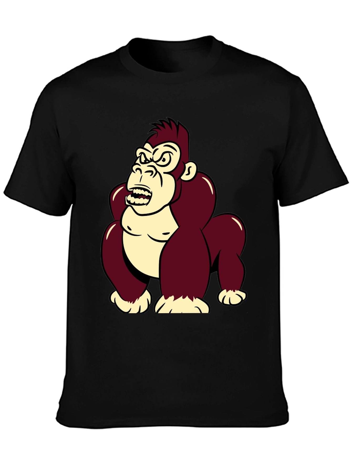 Angry Gorilla Graphic T-Shirt - Cool Cartoon Design