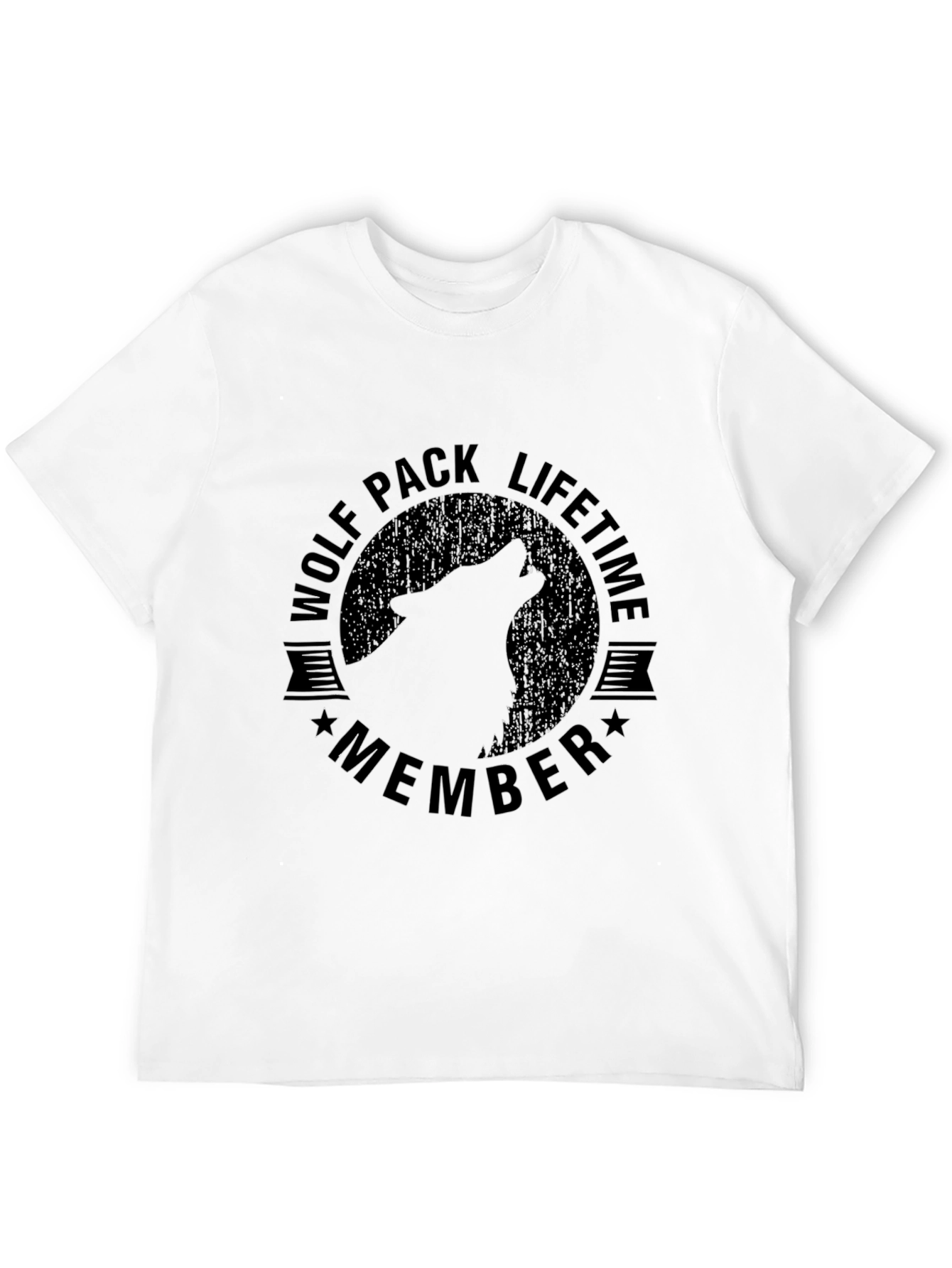 Wolf Pack Lifetime Member Black T-Shirt