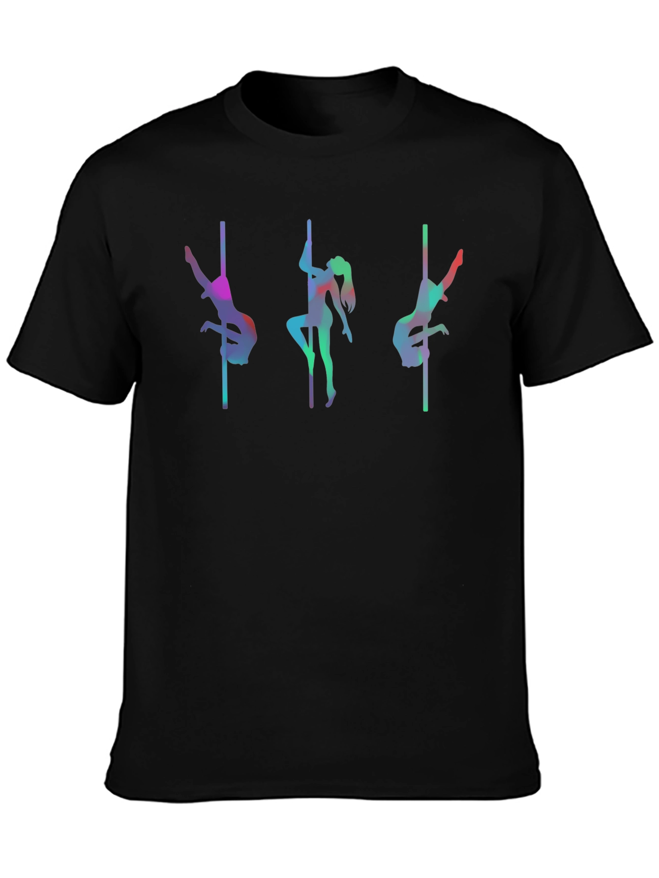 Pole Dance T-Shirt - Vibrant Silhouette Design